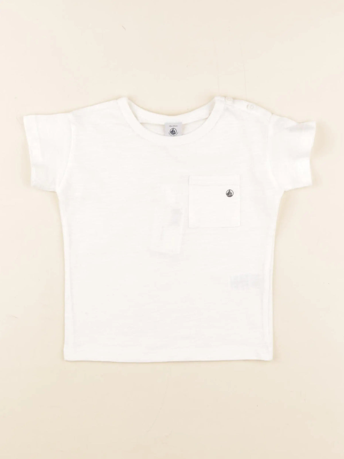Petit Bateau - tee-shirt blanc - 18 mois