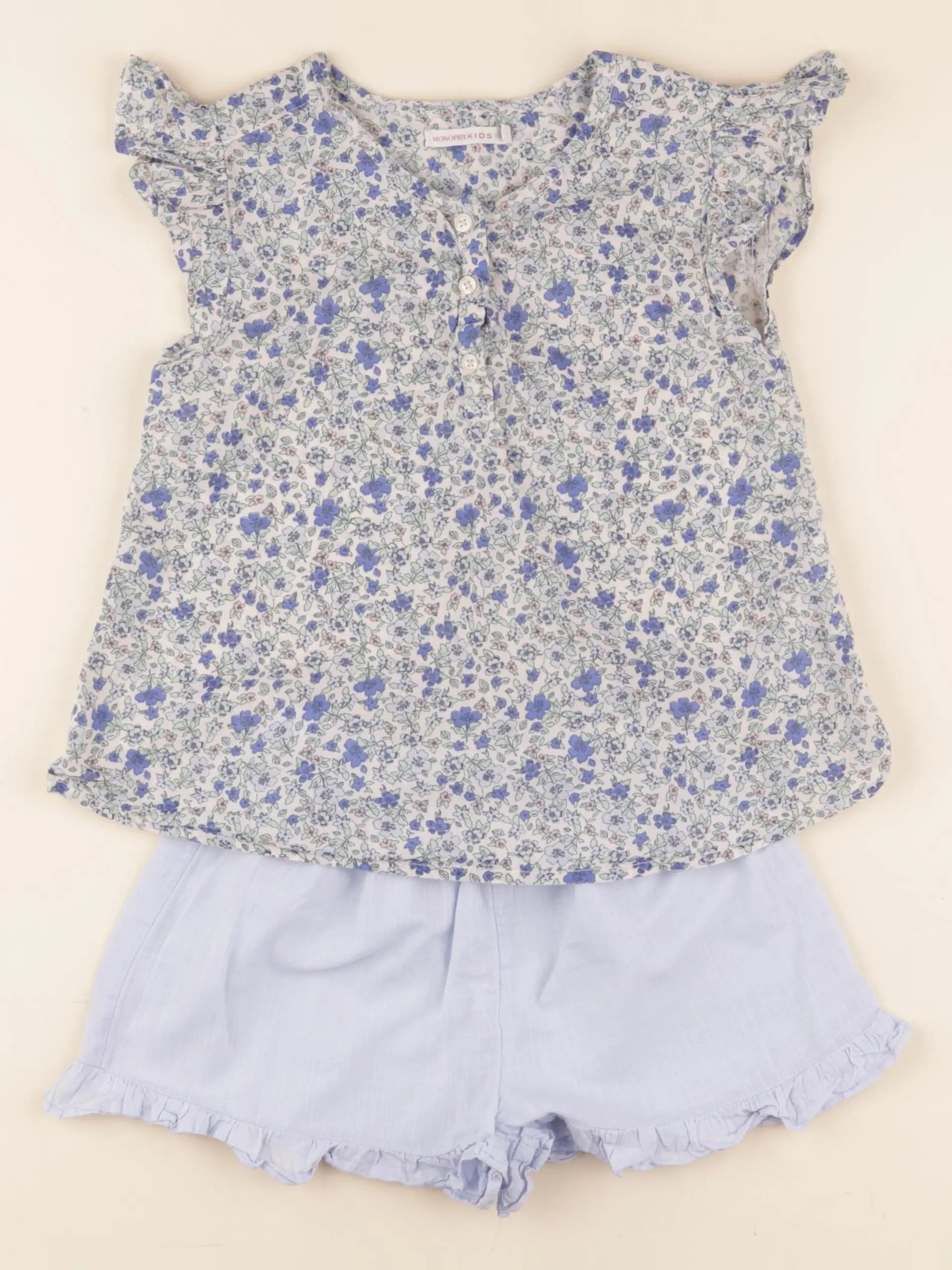 Monoprix - pyjama coton bleu - 5 ans