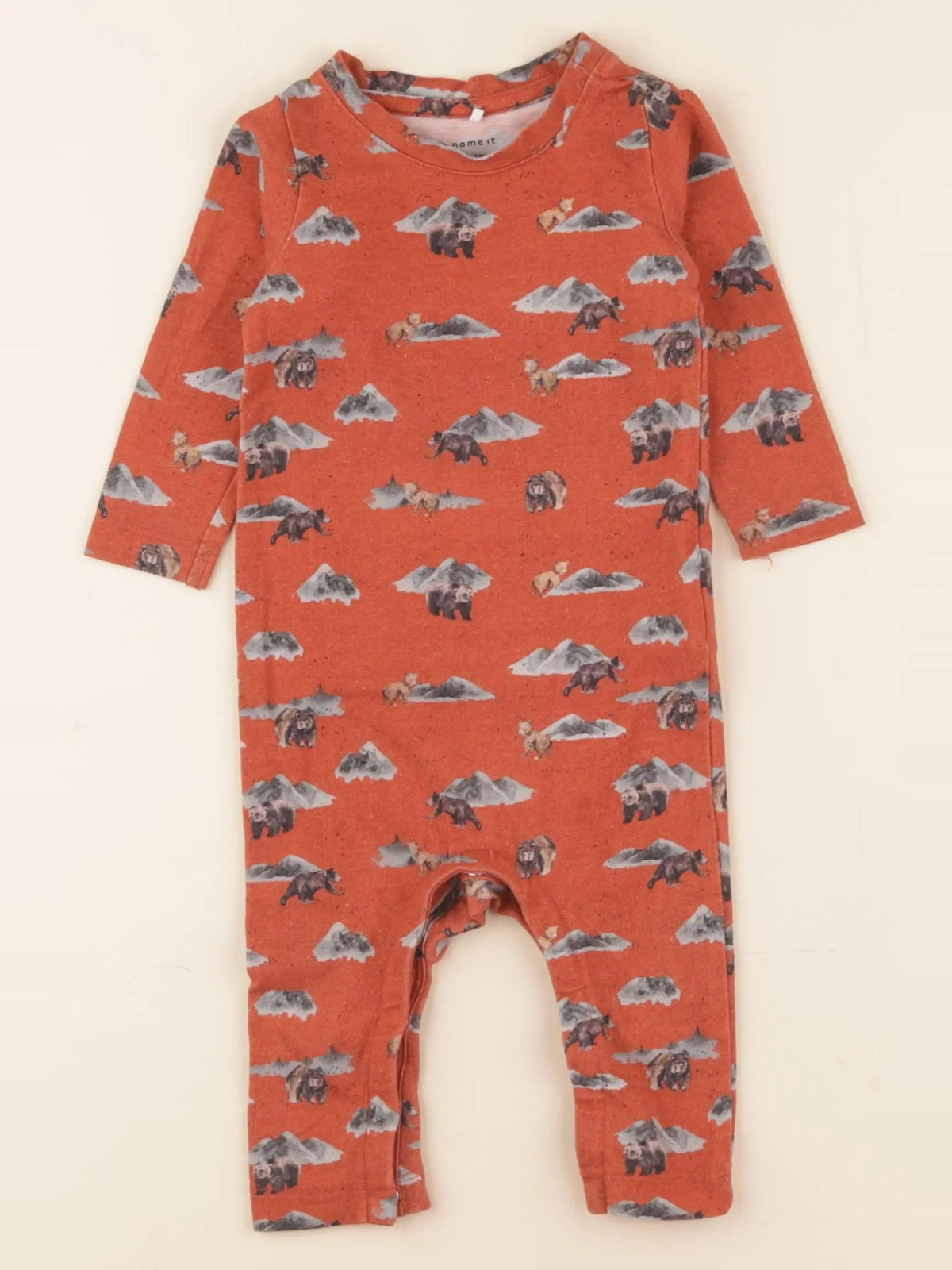 Name it - pyjama marron - 2/4 mois
