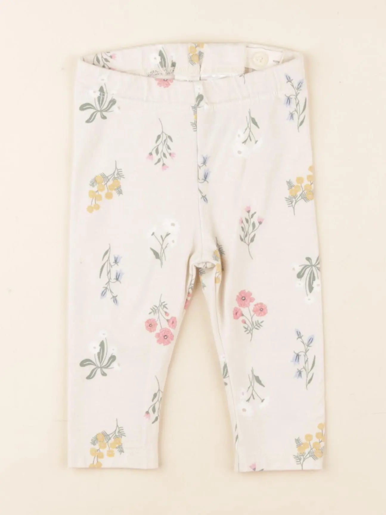 H&M - legging beige - 6 mois