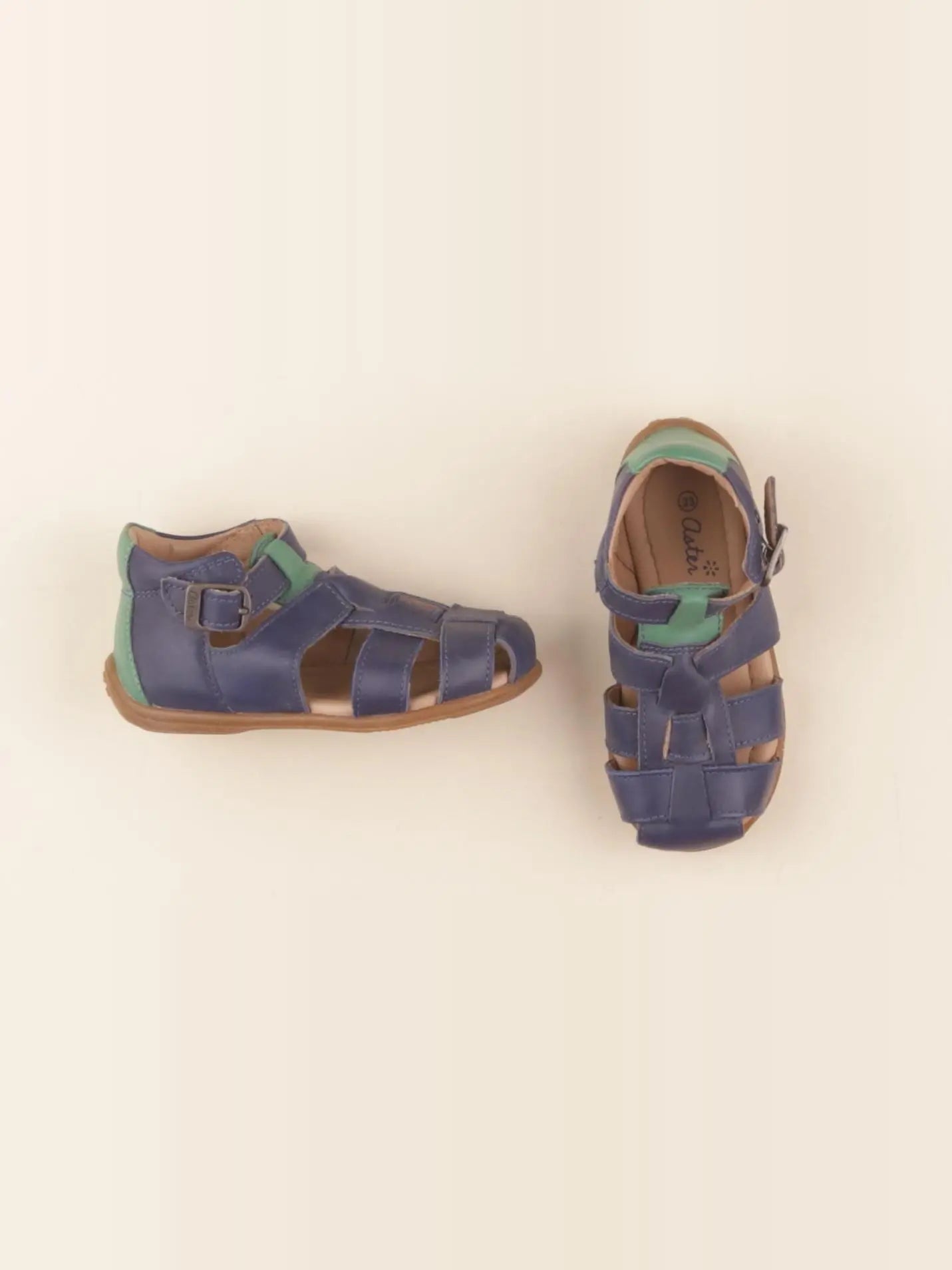 Aster - sandales bleu, vert - pointure 23