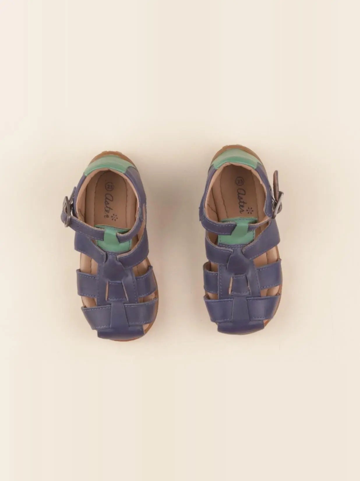 Aster - sandales bleu, vert - pointure 23