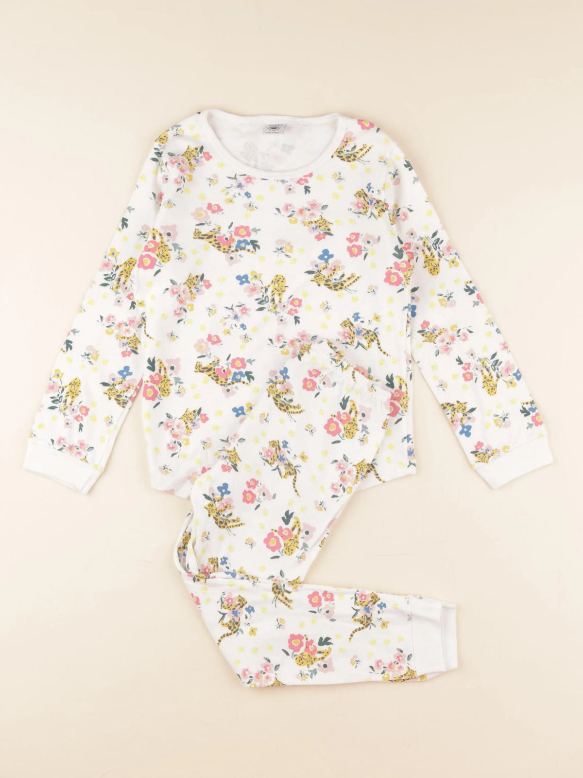 Petit Bateau - pyjama coton blanc, multicolore - 6 ans