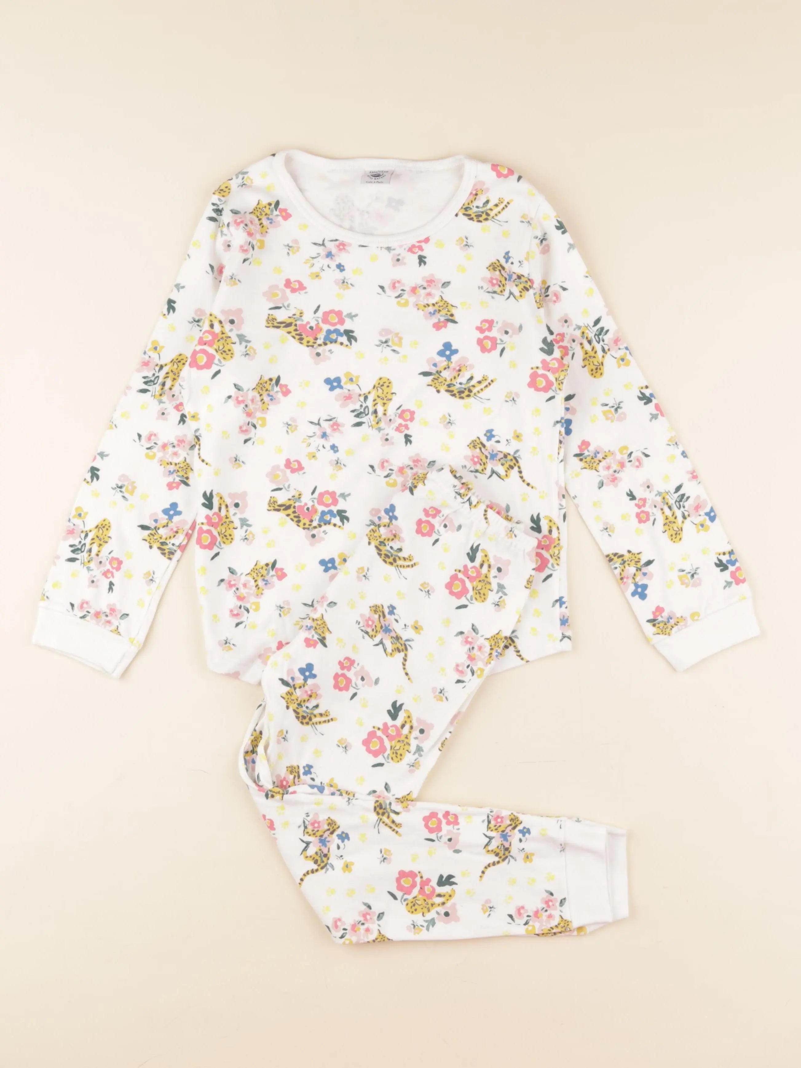 Petit Bateau - pyjama coton blanc, multicolore - 6 ans