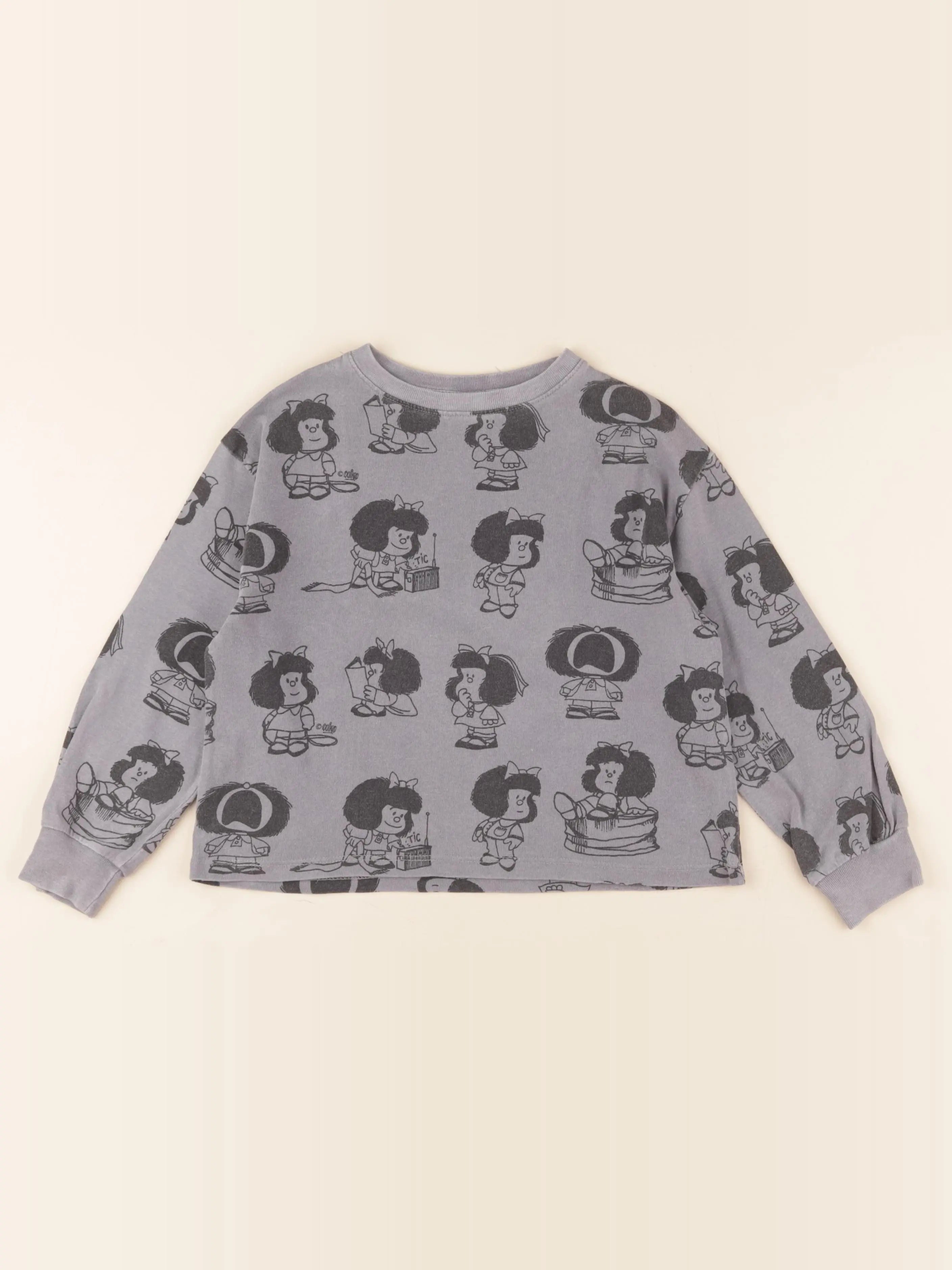 Zara - tee-shirt gris - 6 ans