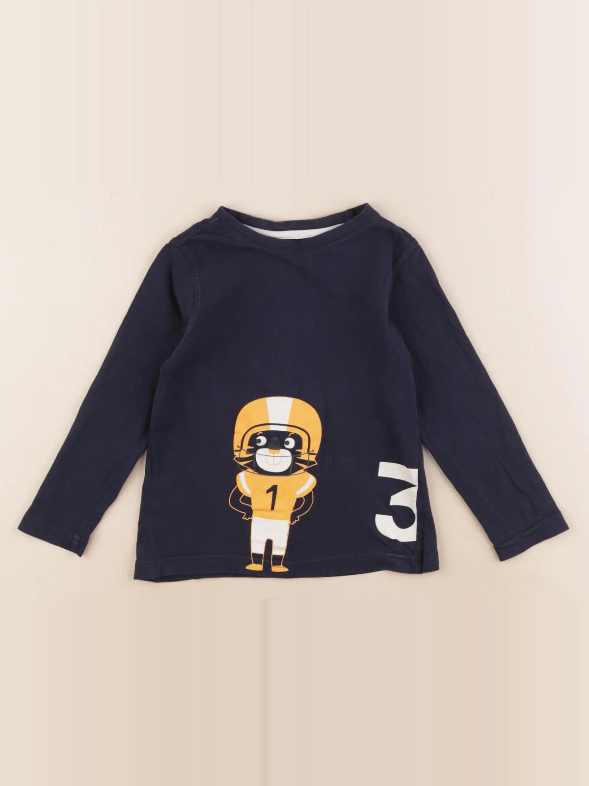 Vertbaudet - tee-shirt bleu - 4 ans