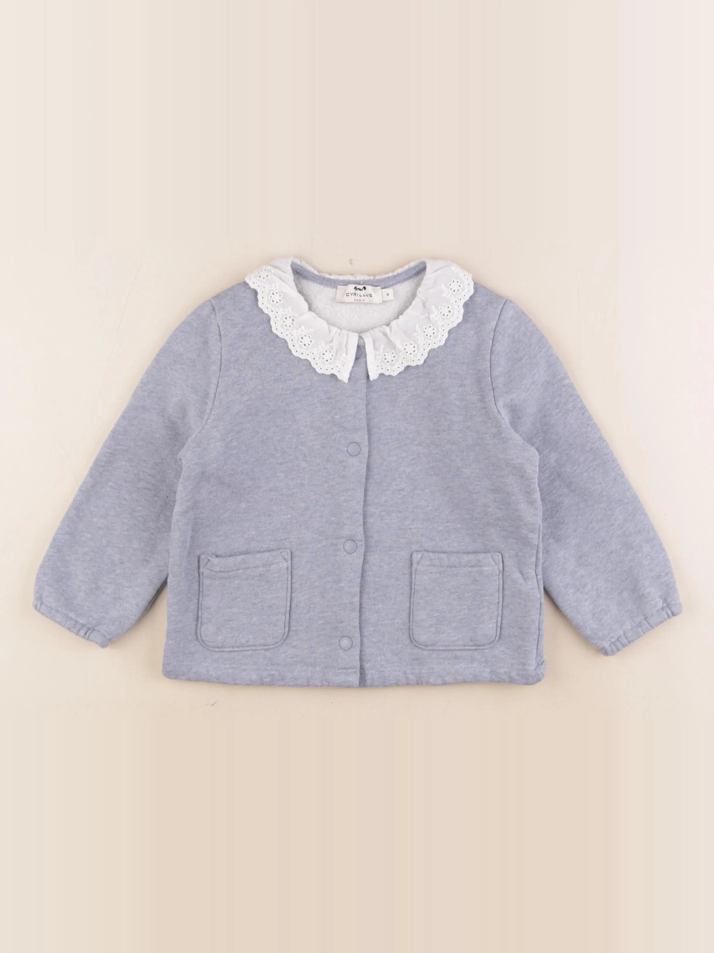 Cyrillus - sweat bleu - 4 ans