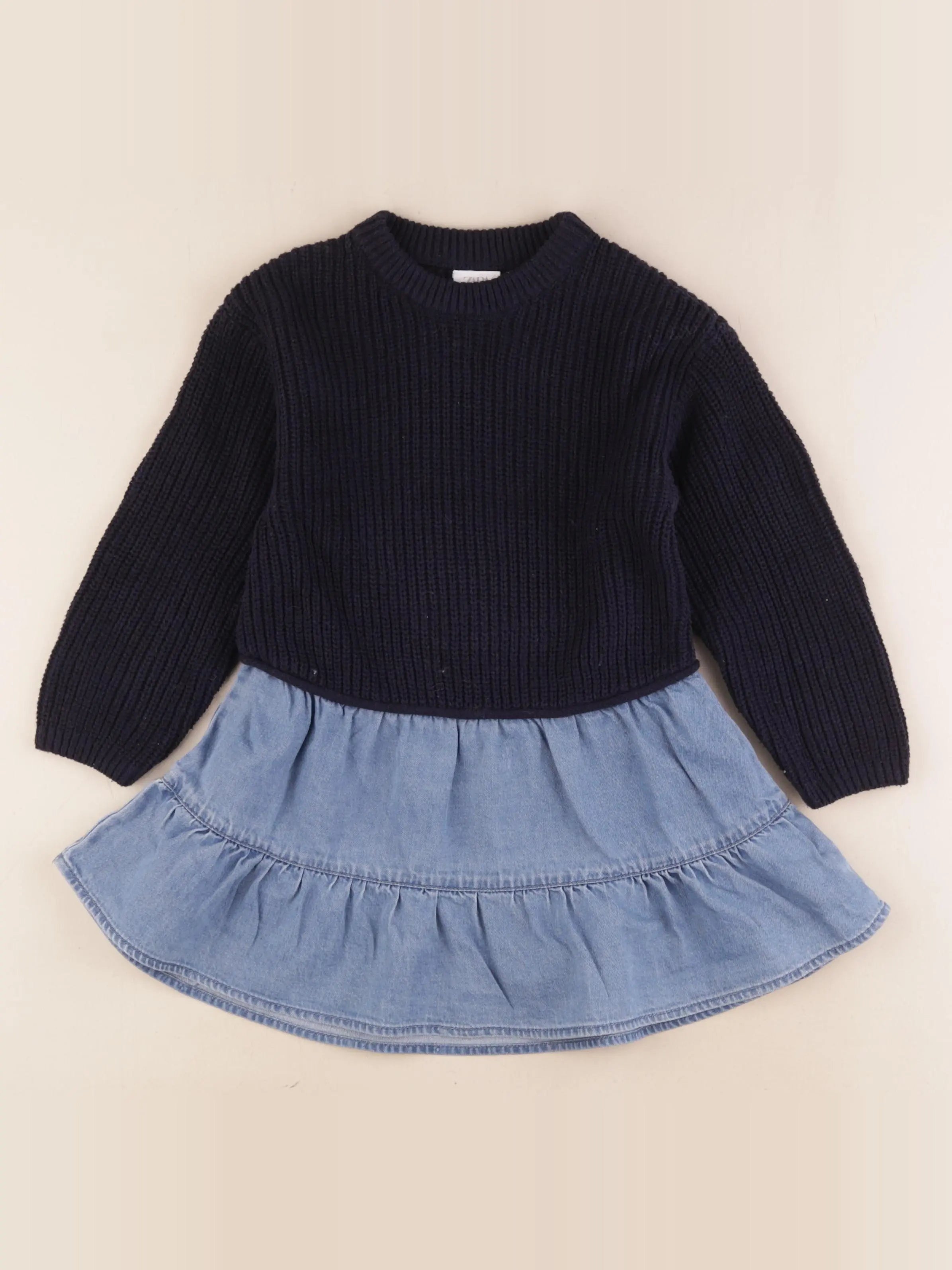 Zara - robe bleu - 4 ans