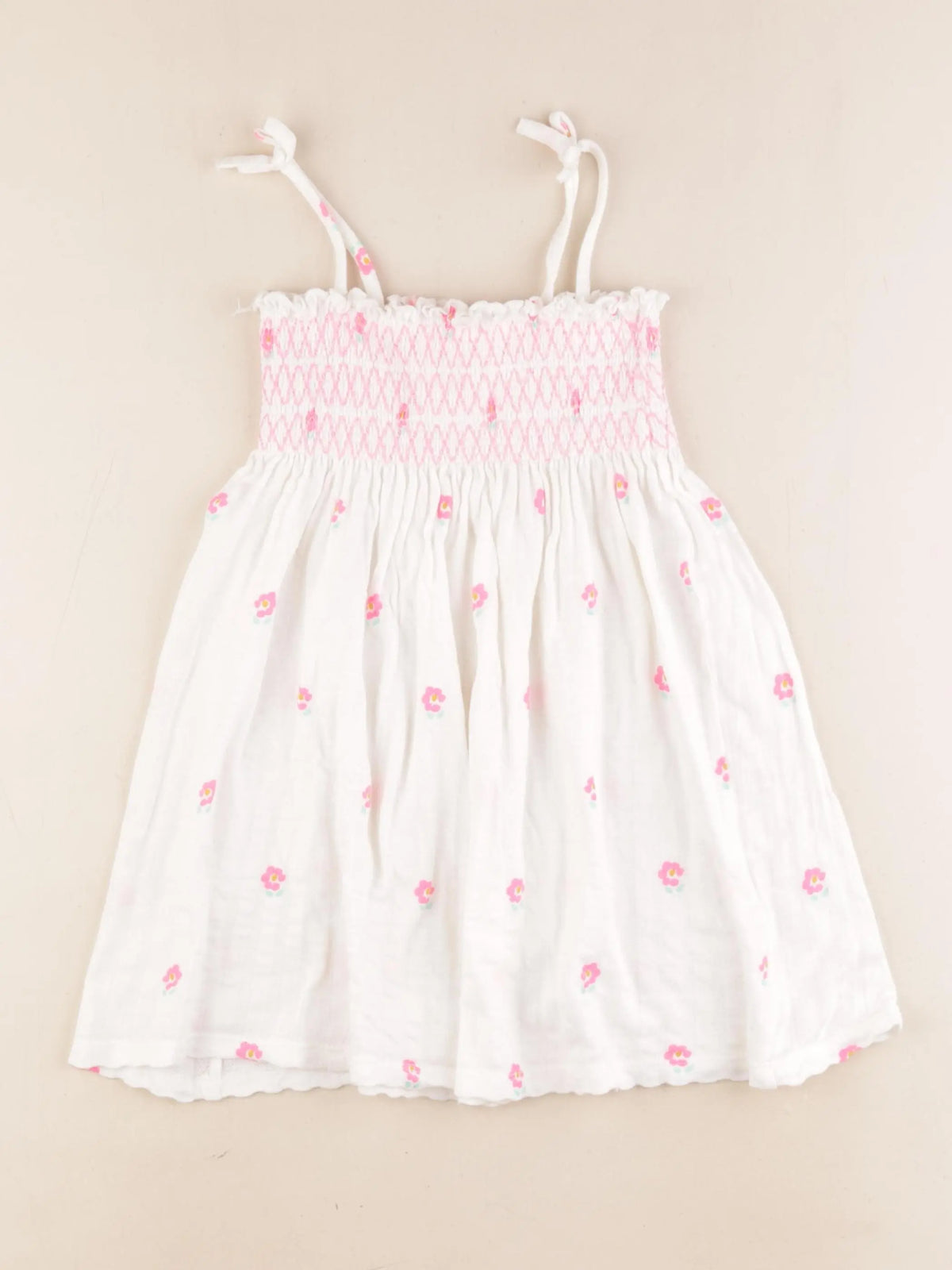 Zara - robe beige, rose - 5 ans