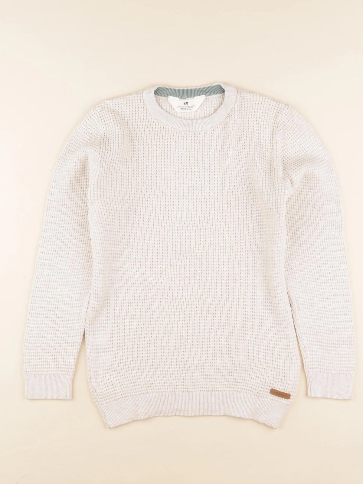 H&M - sweat beige - 8/10 ans