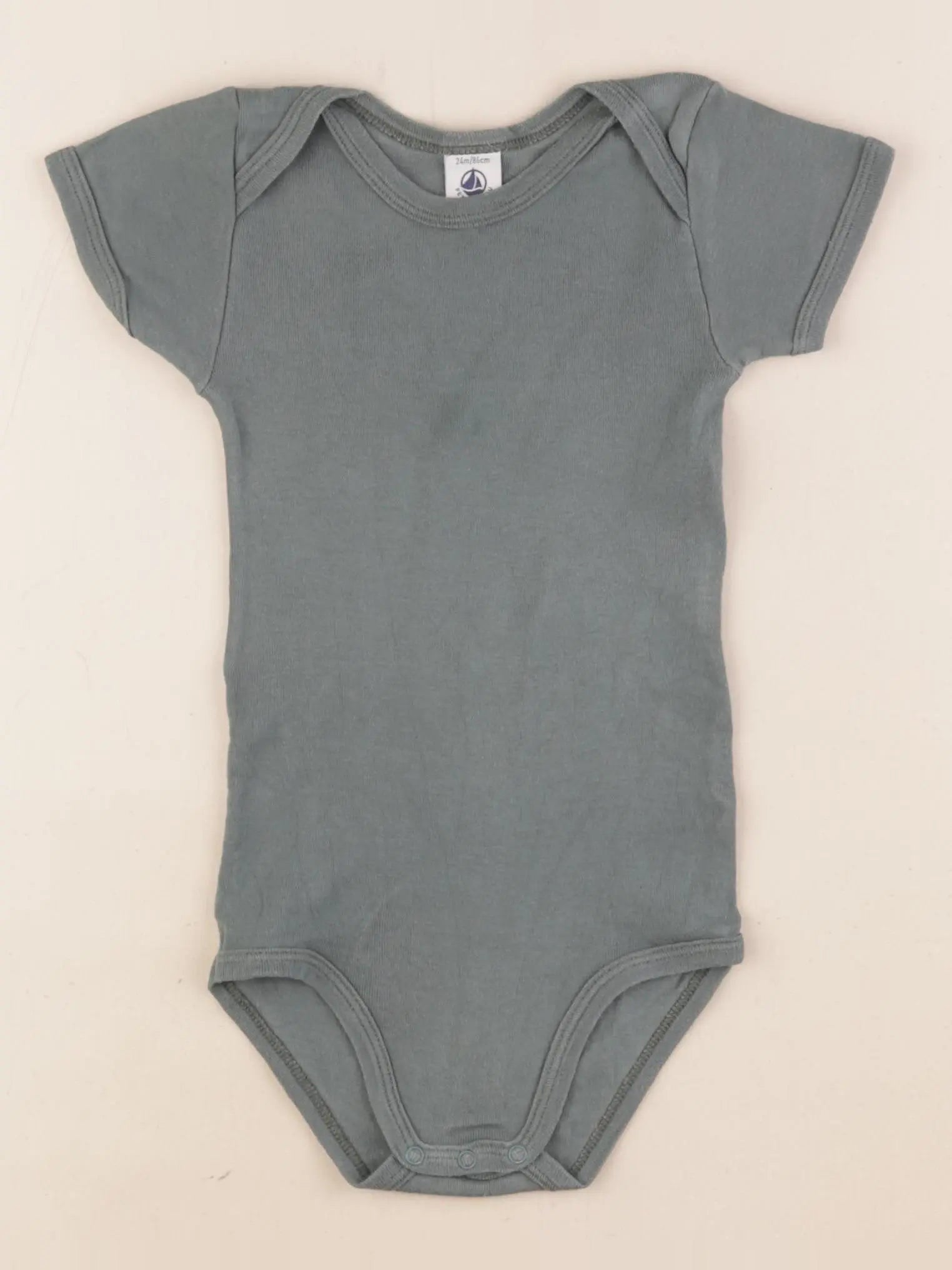 Petit Bateau - body vert - 24 mois