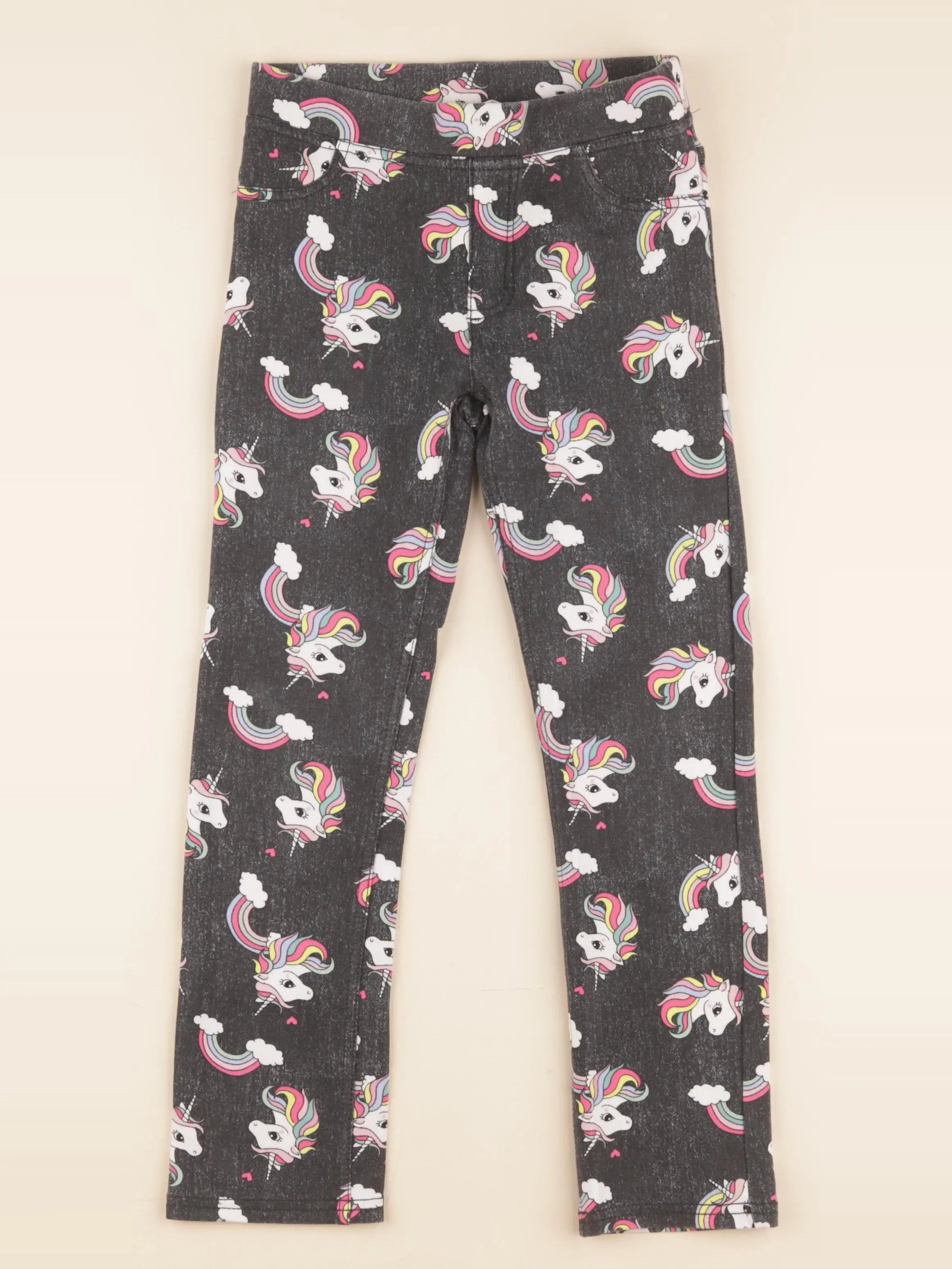 H&M - jegging gris, multicolore - 7/8 ans