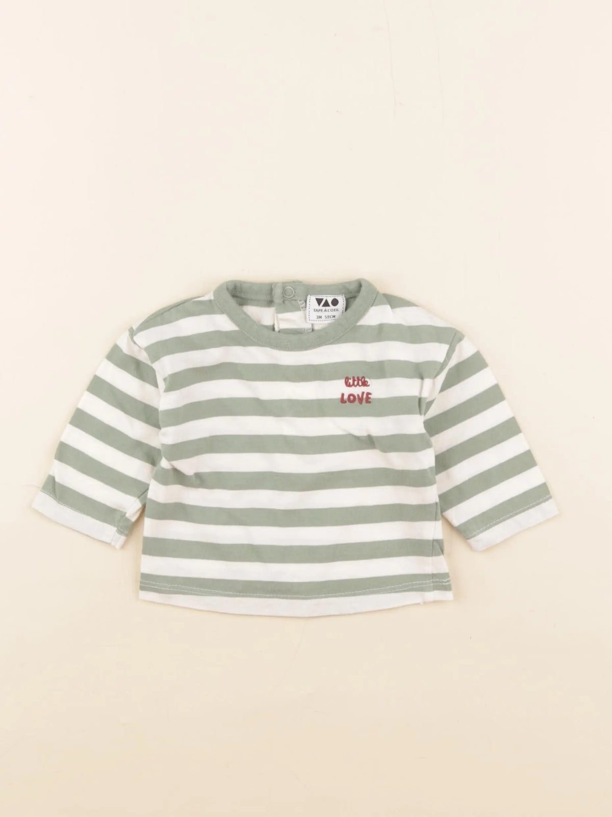 Tape à l'oeil - tee-shirt vert - 3 mois