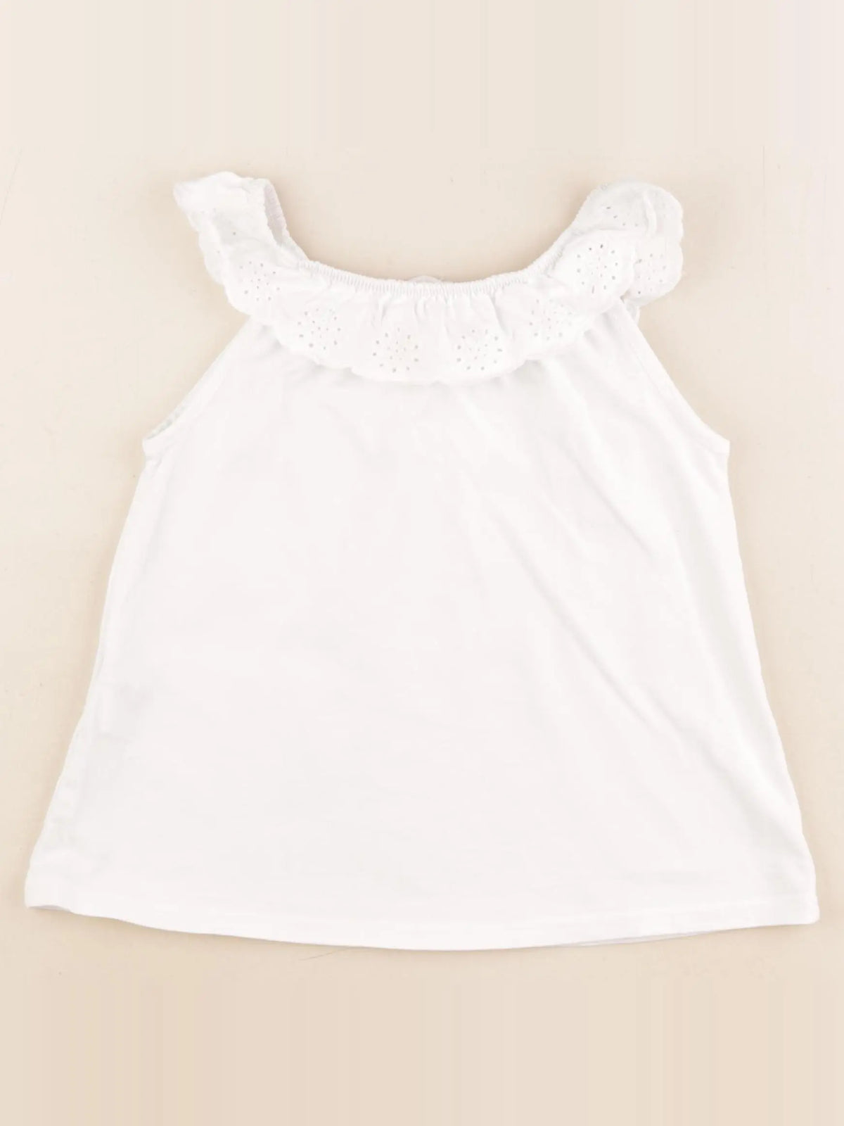 Mango - débardeur blanc - 7/8 ans
