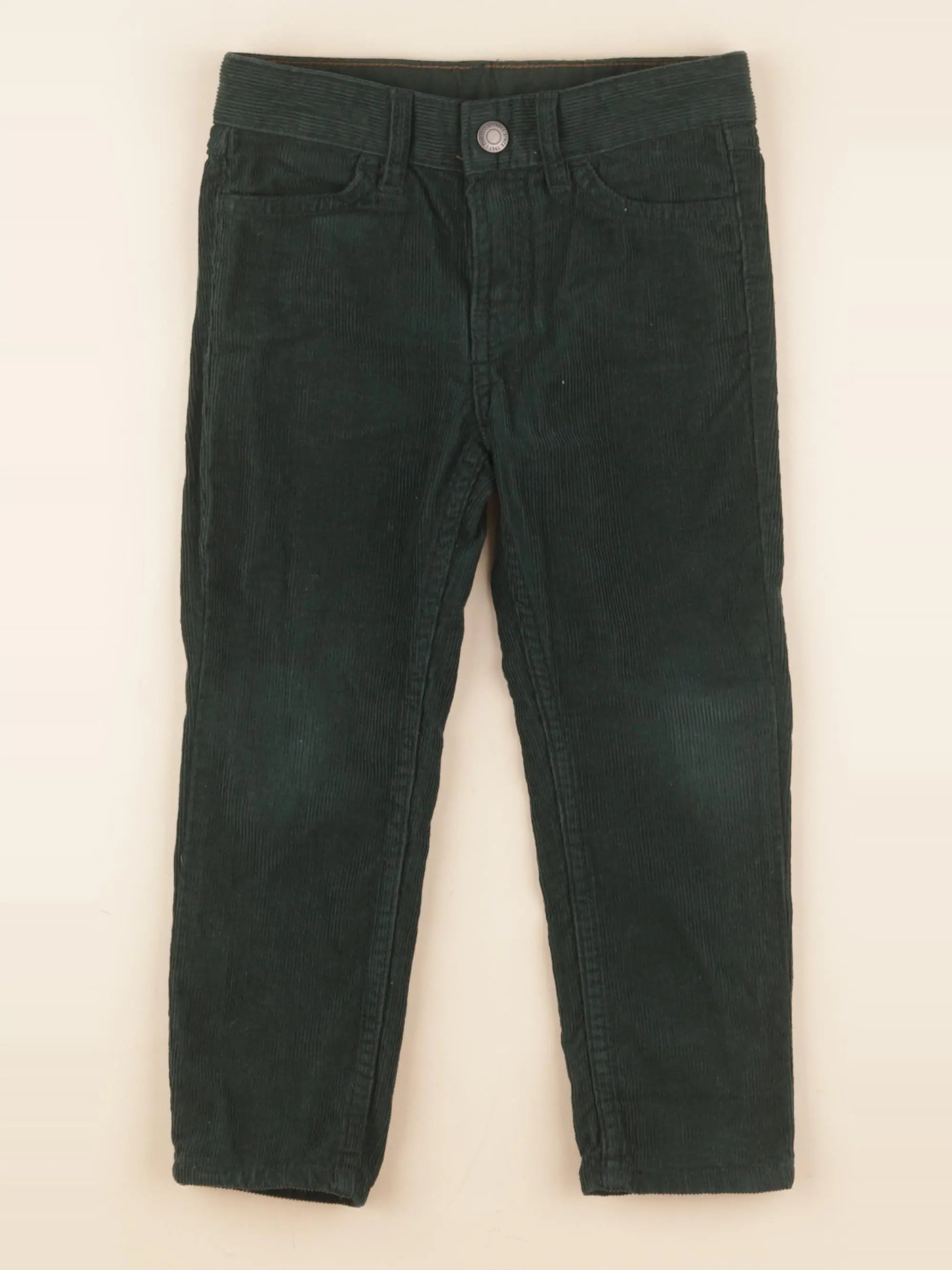 H&M - pantalon vert - 3/4 ans
