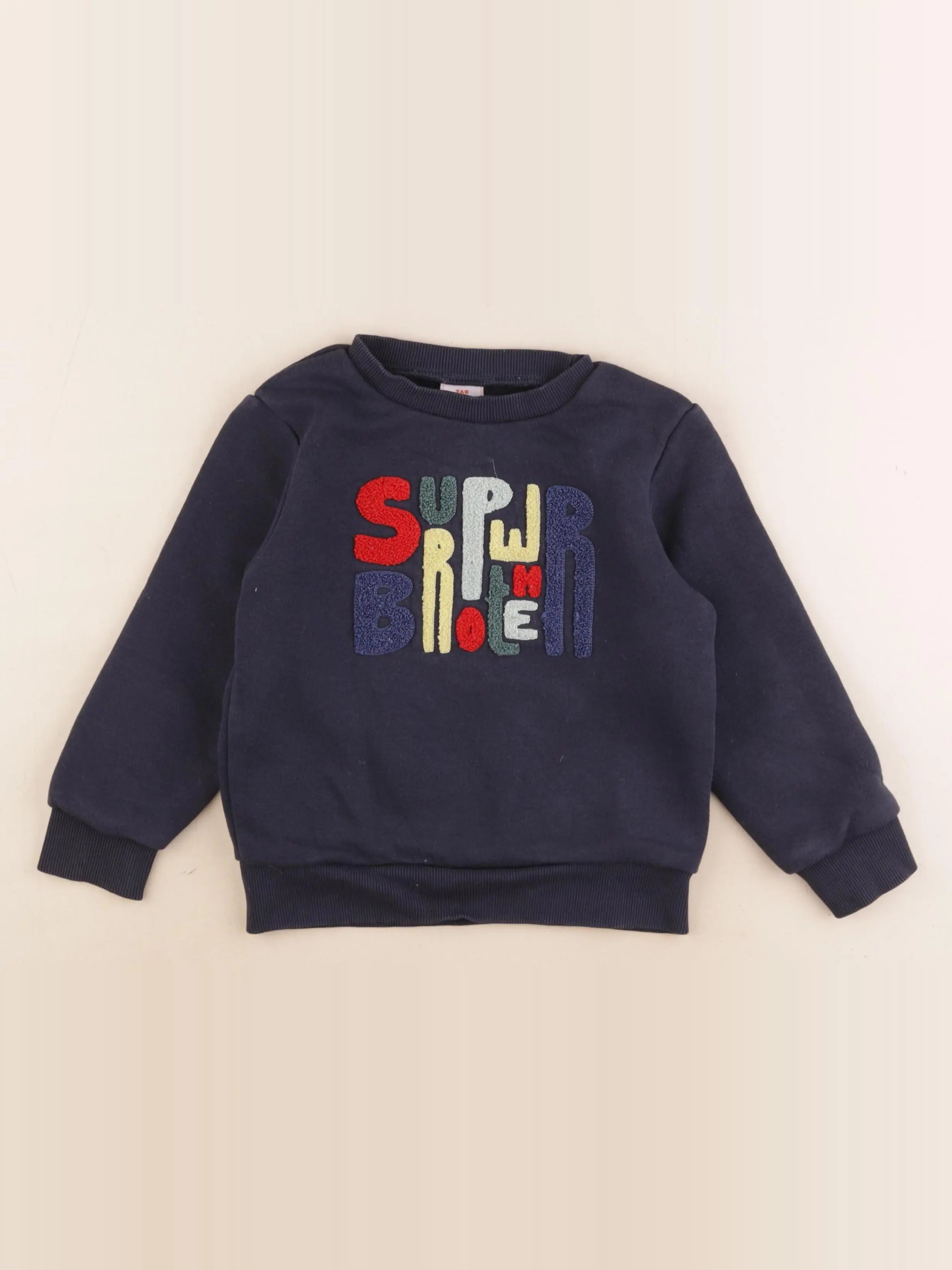 Tape à l'oeil - sweat bleu - 4 ans