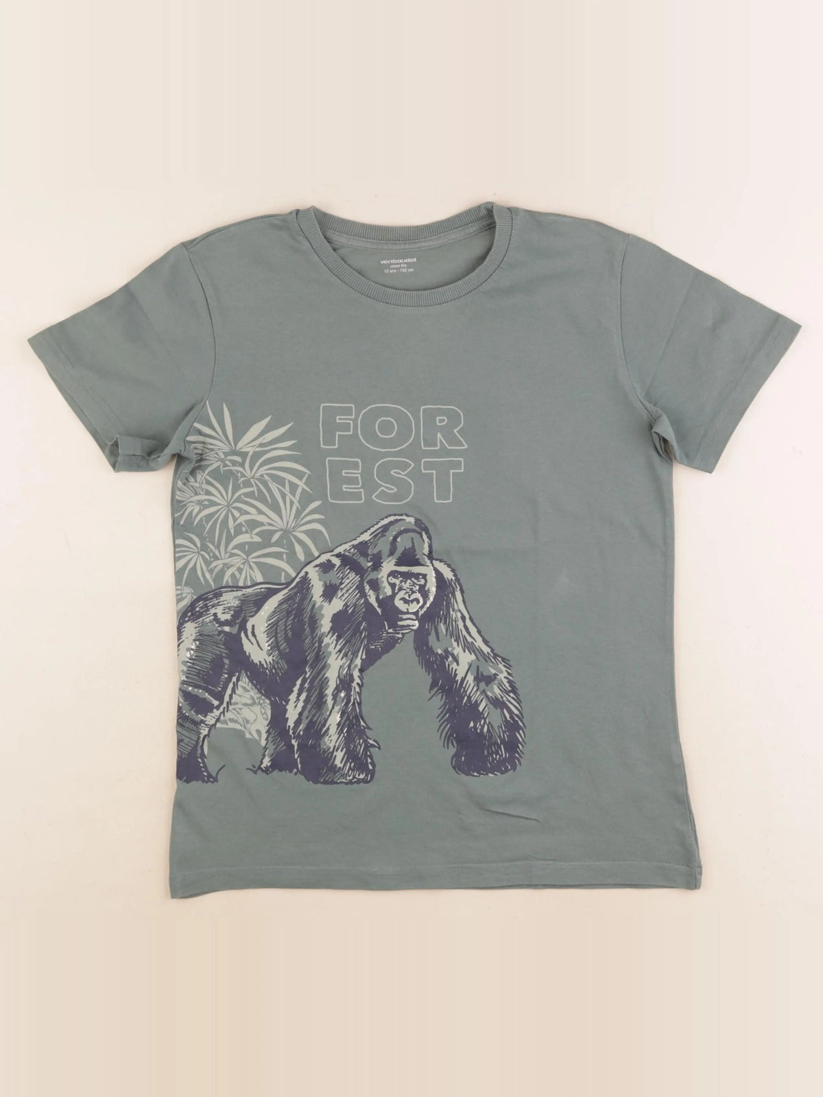 Vertbaudet - tee-shirt vert - 12 ans