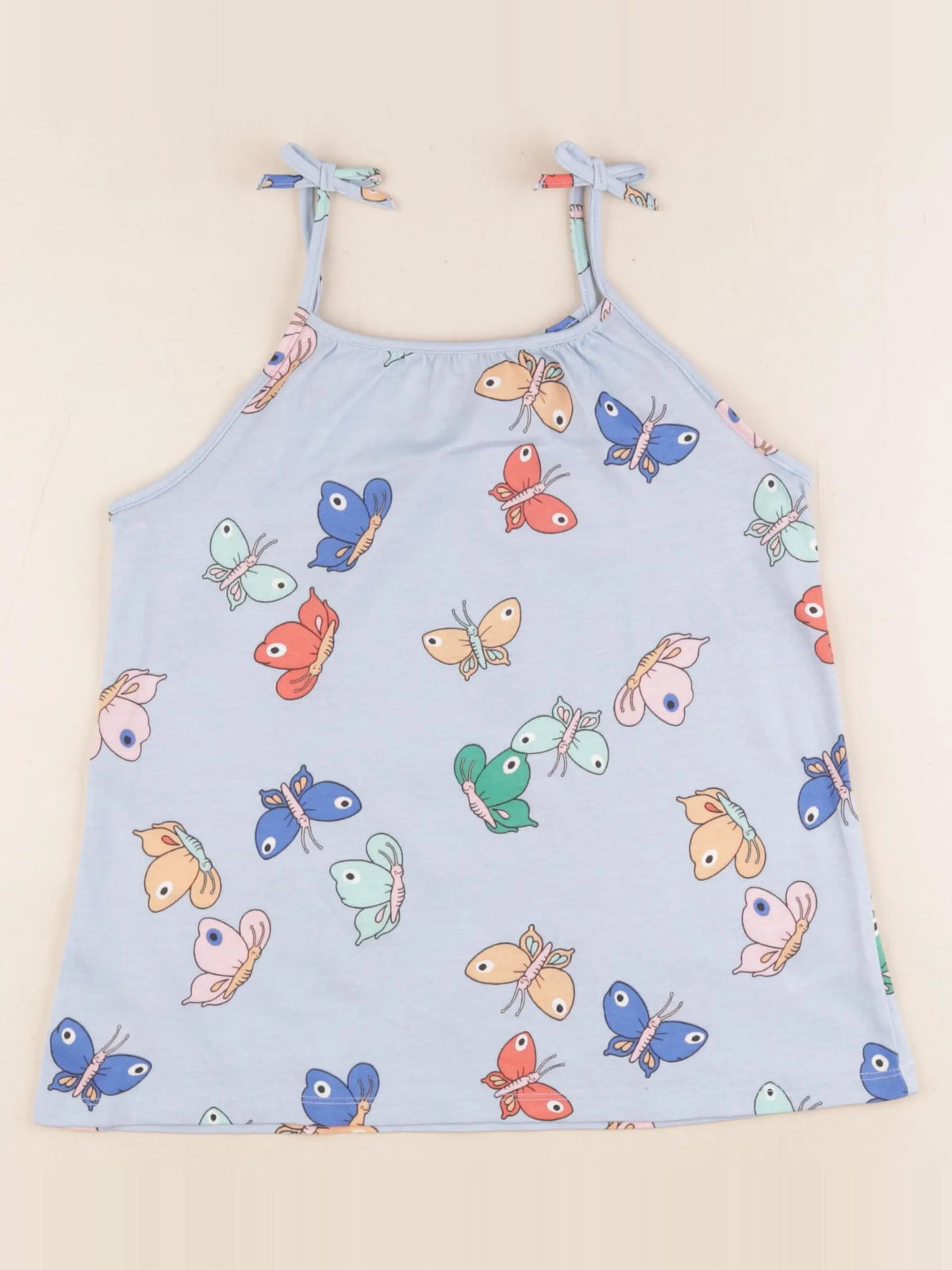 H&M - débardeur bleu - 6/8 ans