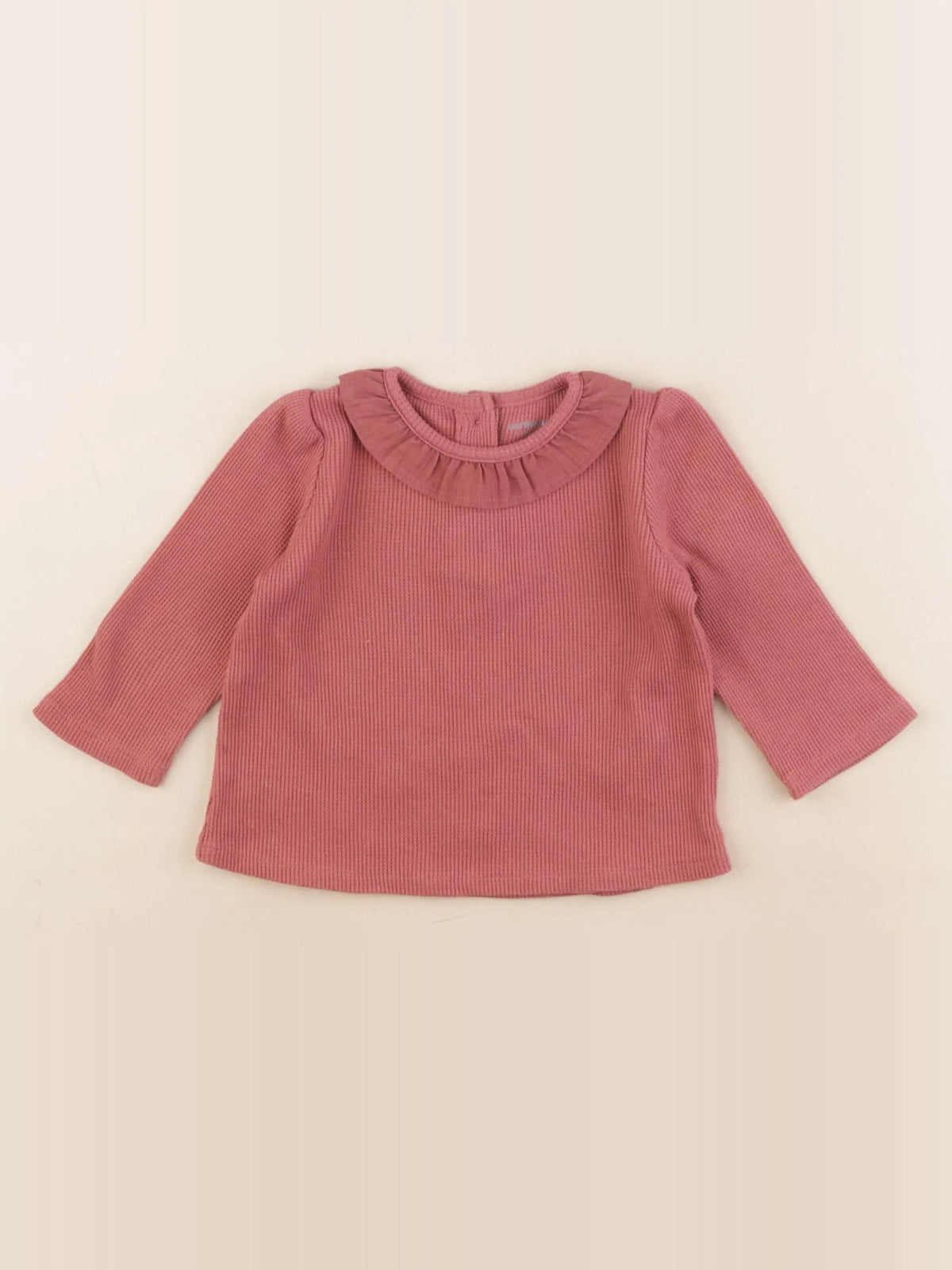 Vertbaudet - tee-shirt rose - 12 mois