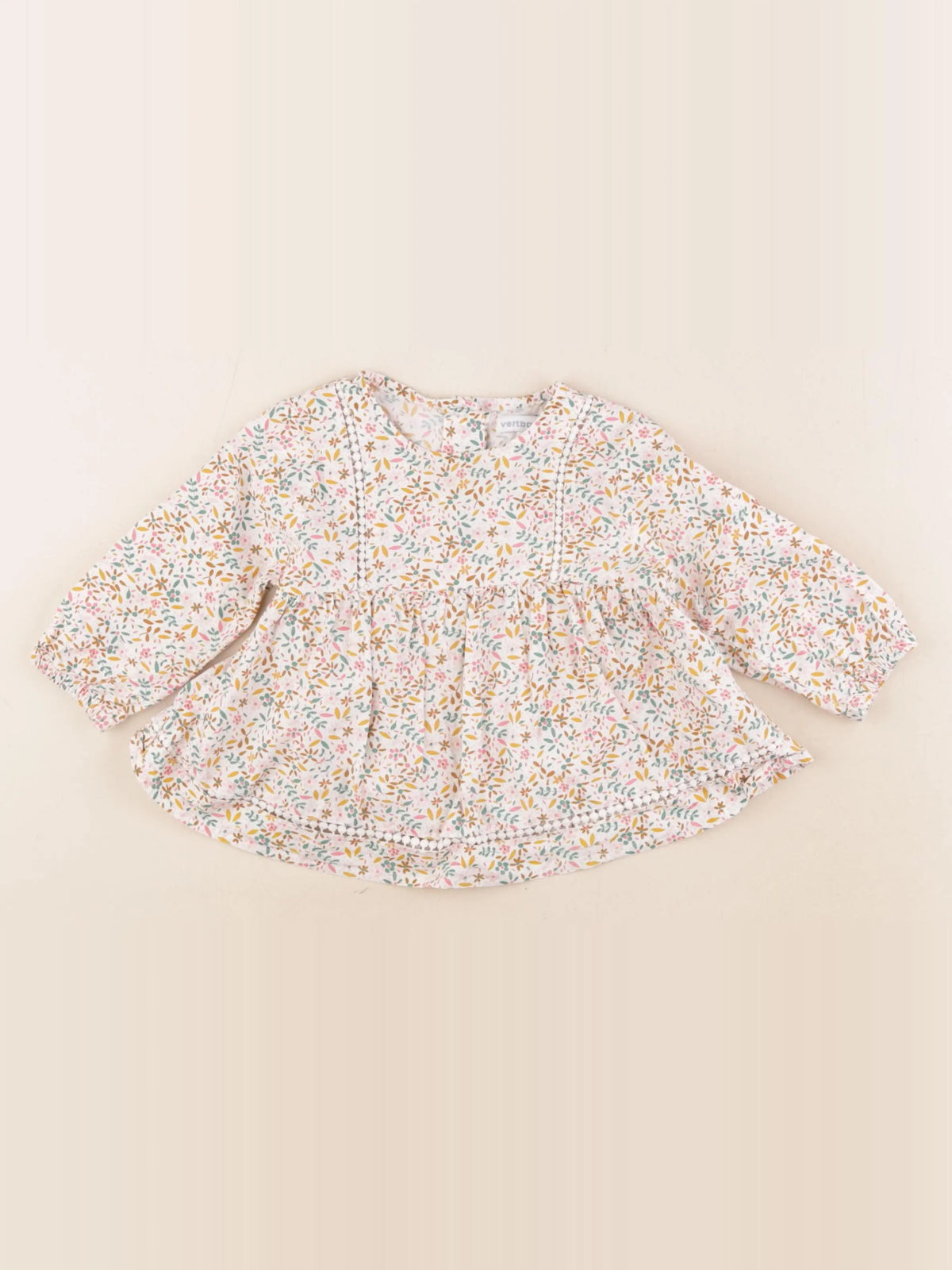 Vertbaudet - blouse multicolore - 12 mois