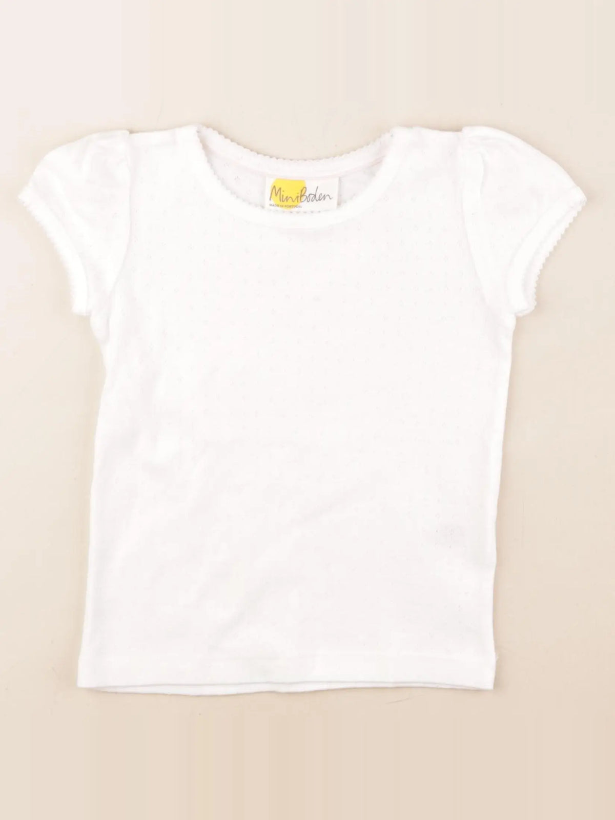 Mini Boden - tee-shirt blanc - 4/5 ans