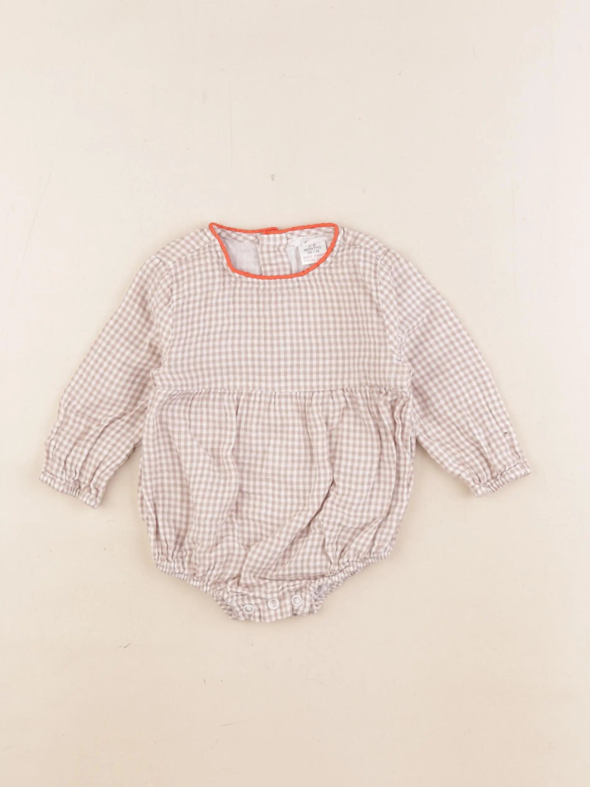 Zara - combinaison marron - 3/6 mois