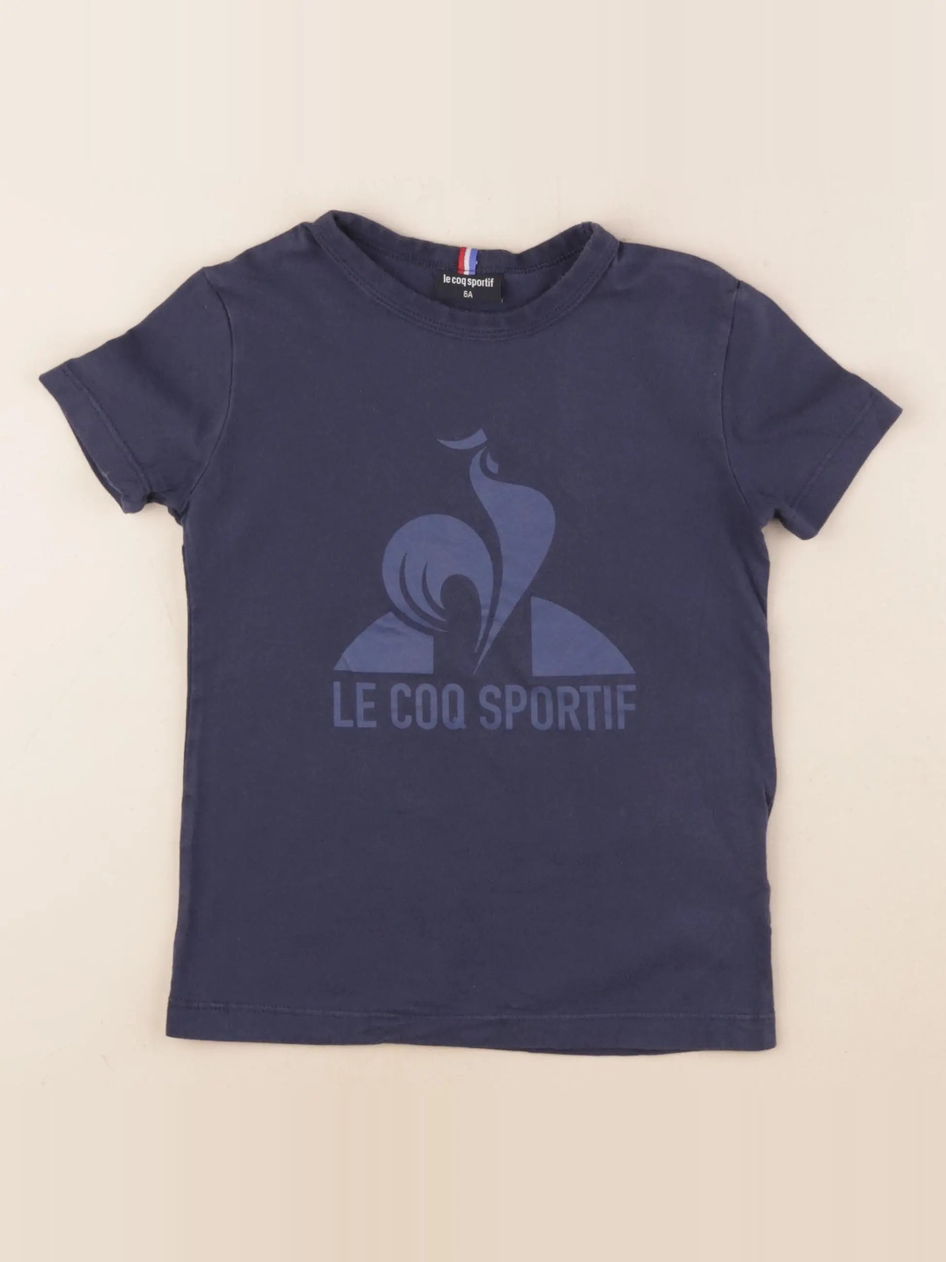 Le Coq Sportif - tee-shirt bleu - 6 ans