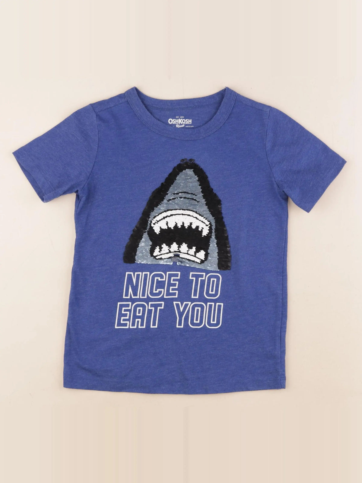 Oshkosh - tee-shirt bleu - 7 ans