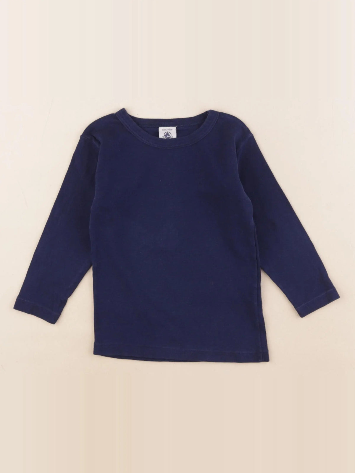 Petit Bateau - maillot de corps bleu - 3 ans
