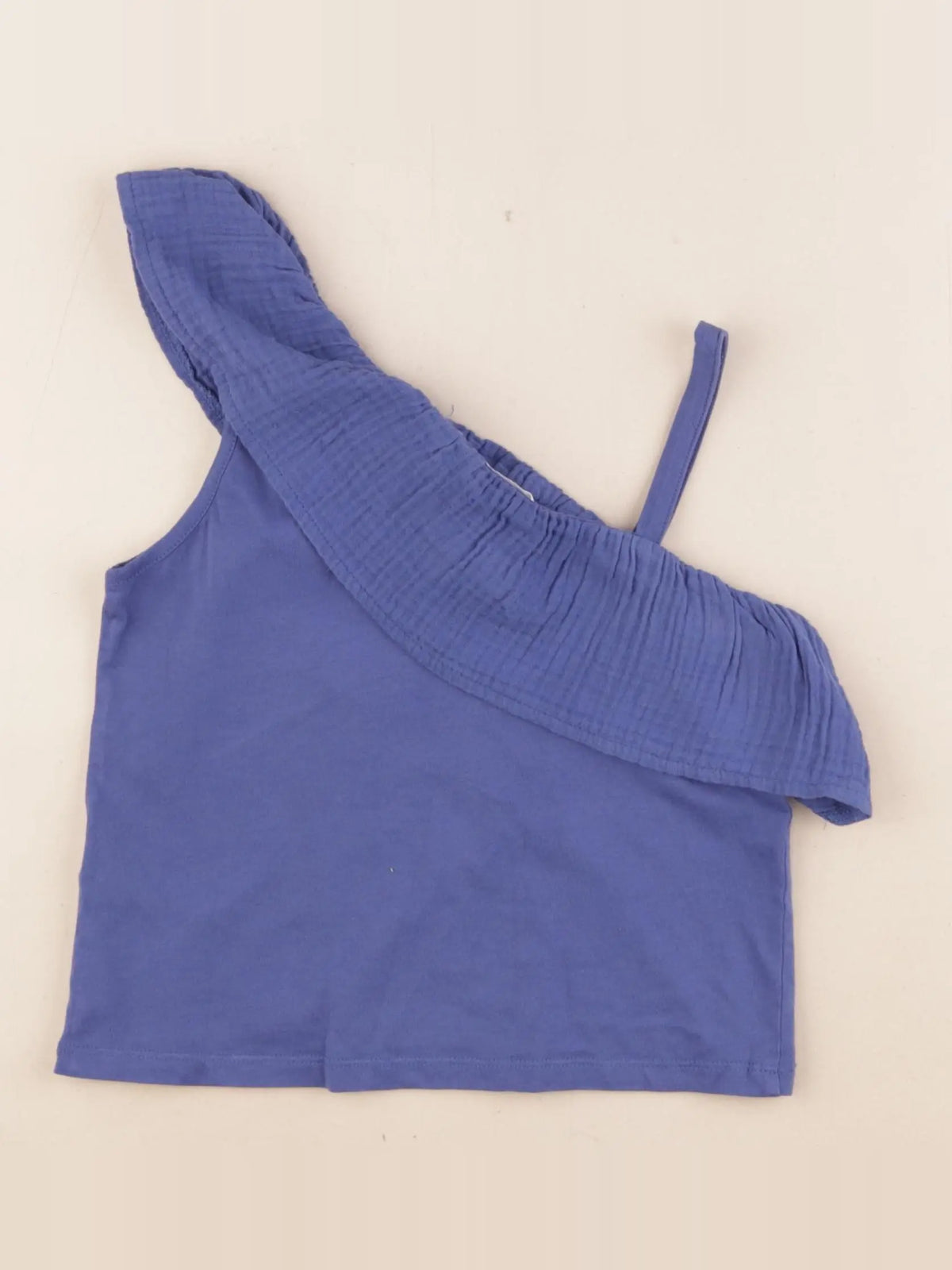 Mango - blouse bleu - 7/8 ans