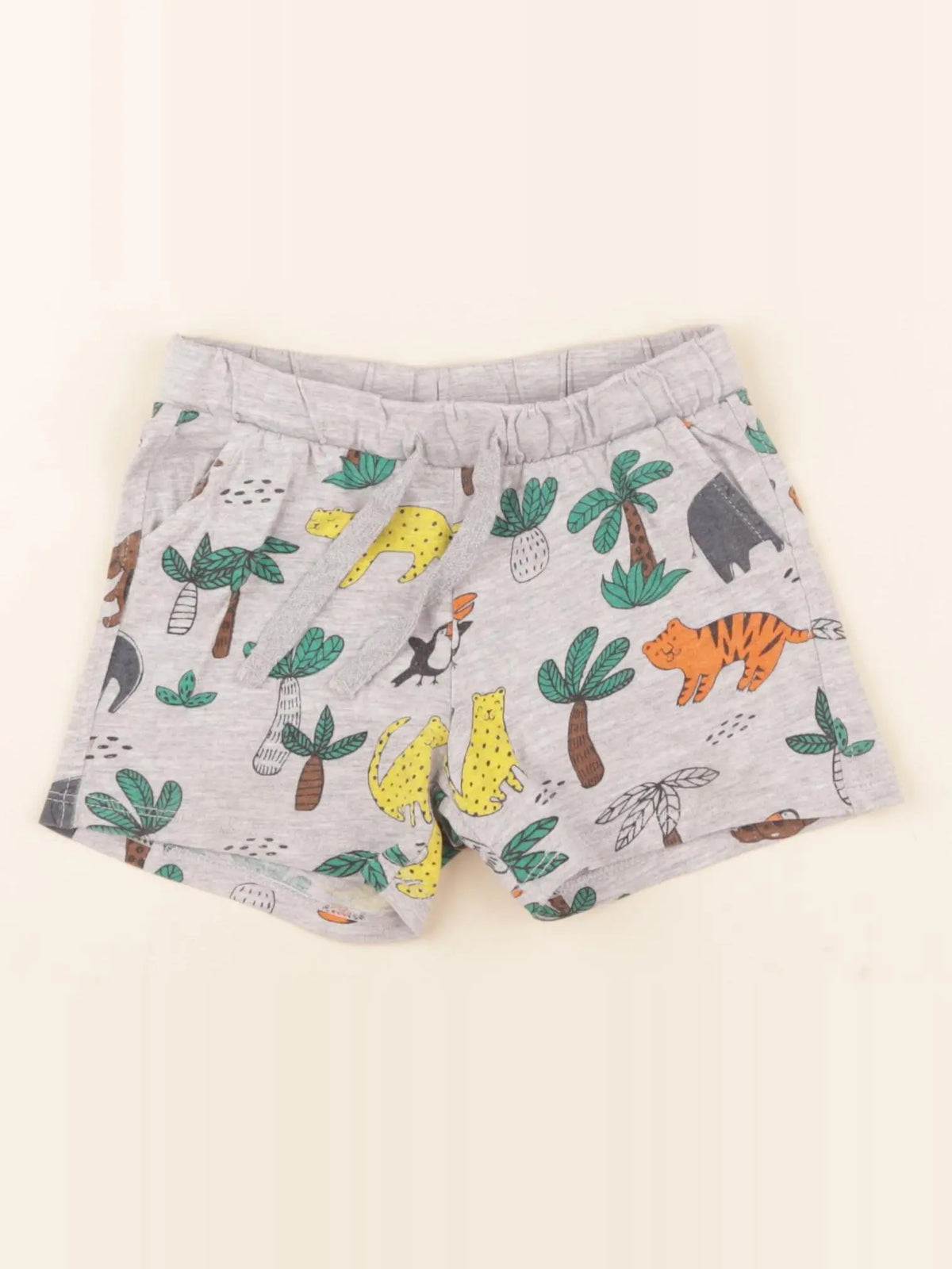 H&M - short gris - 12/18 mois