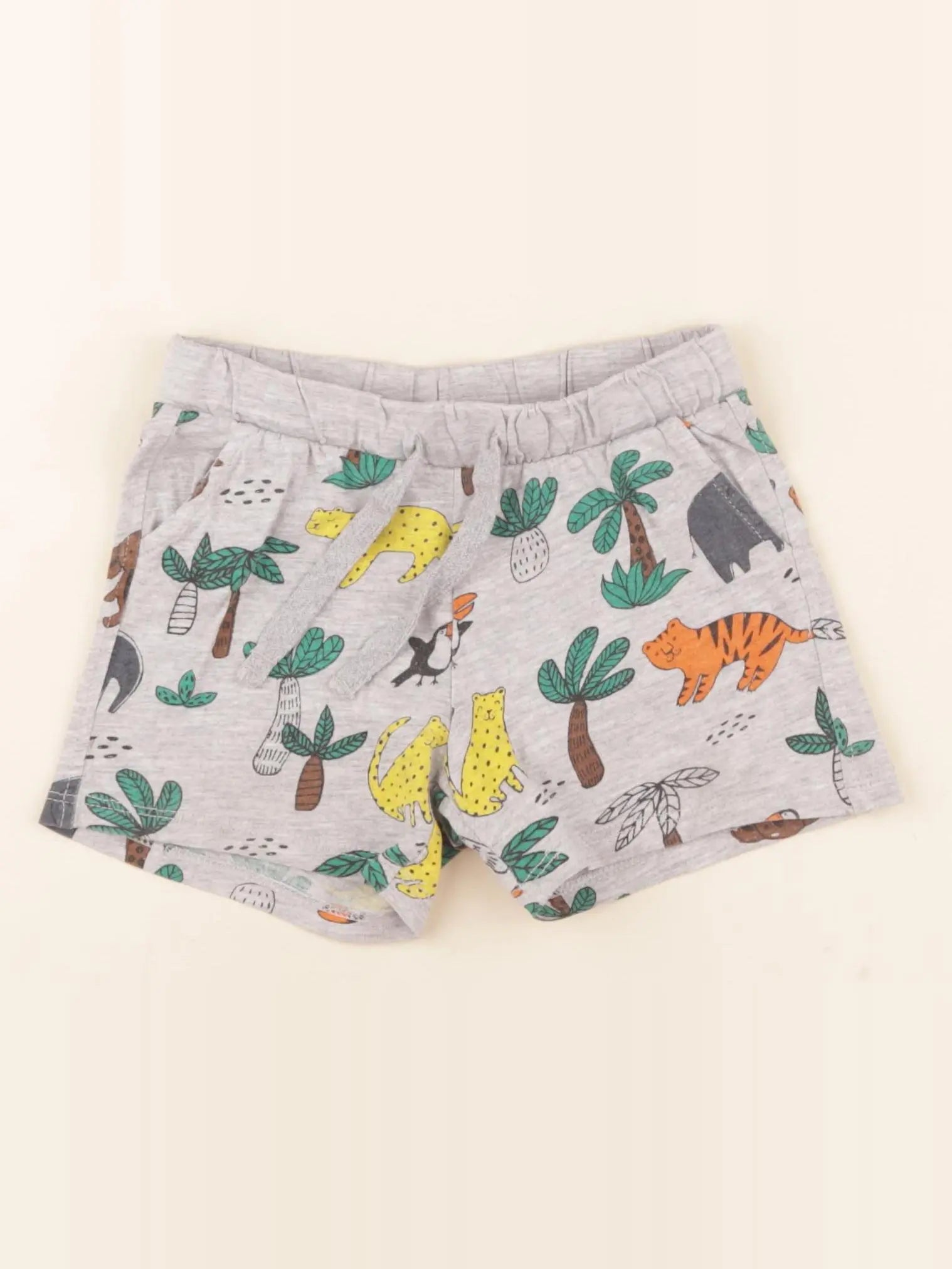H&M - short gris - 12/18 mois