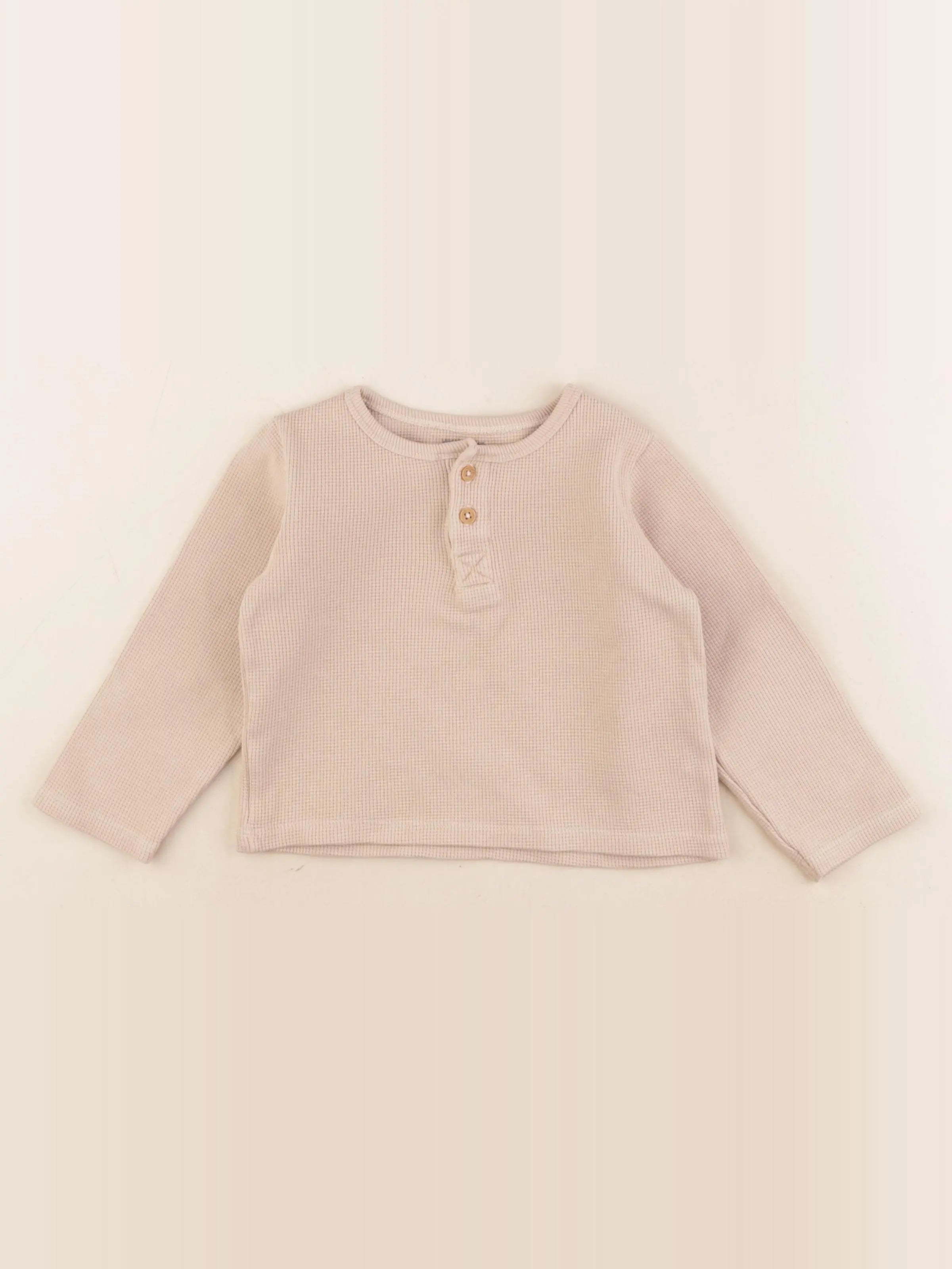 Vertbaudet - tee-shirt beige - 3 ans