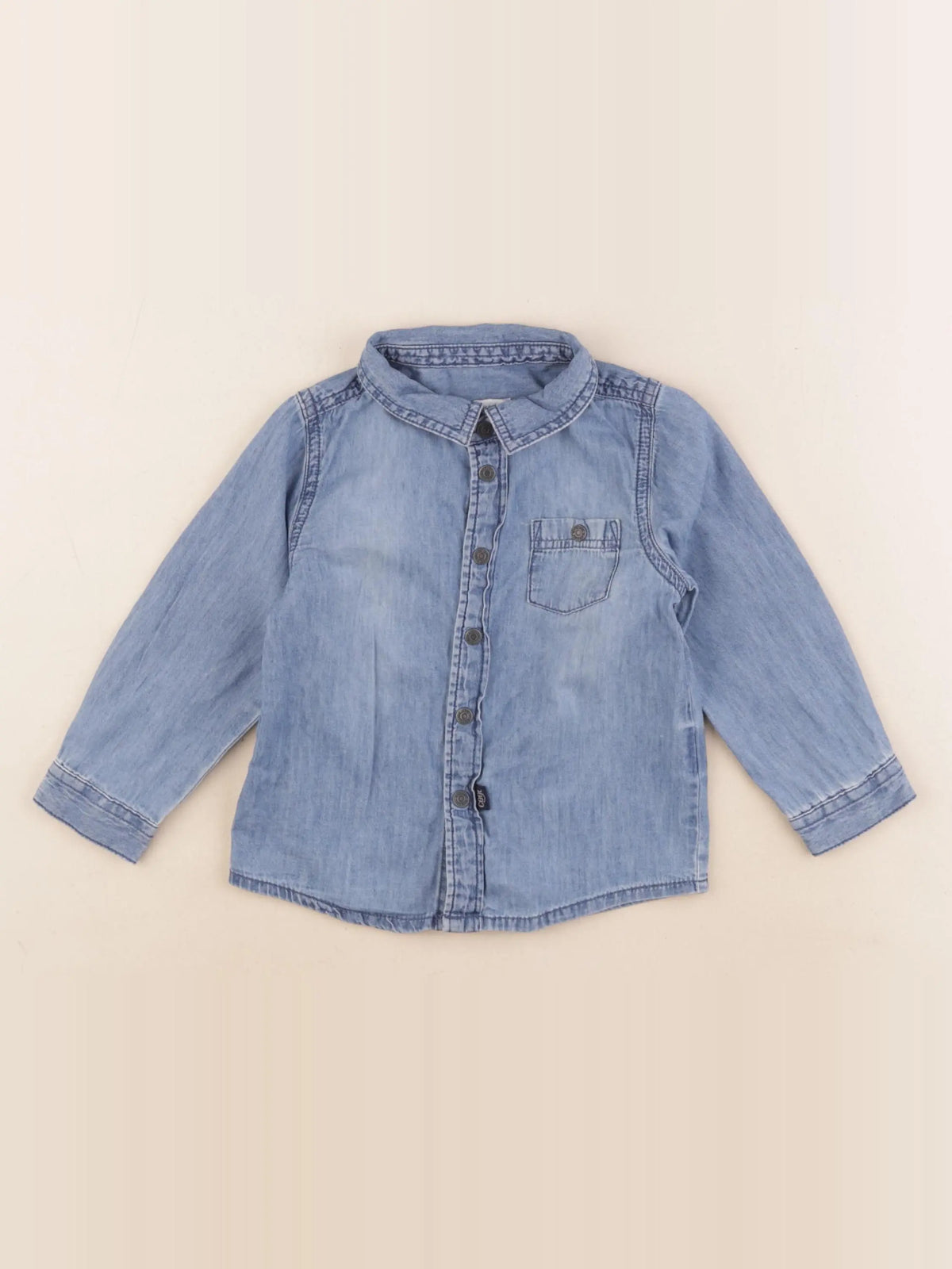 Vertbaudet - chemise bleu - 2 ans