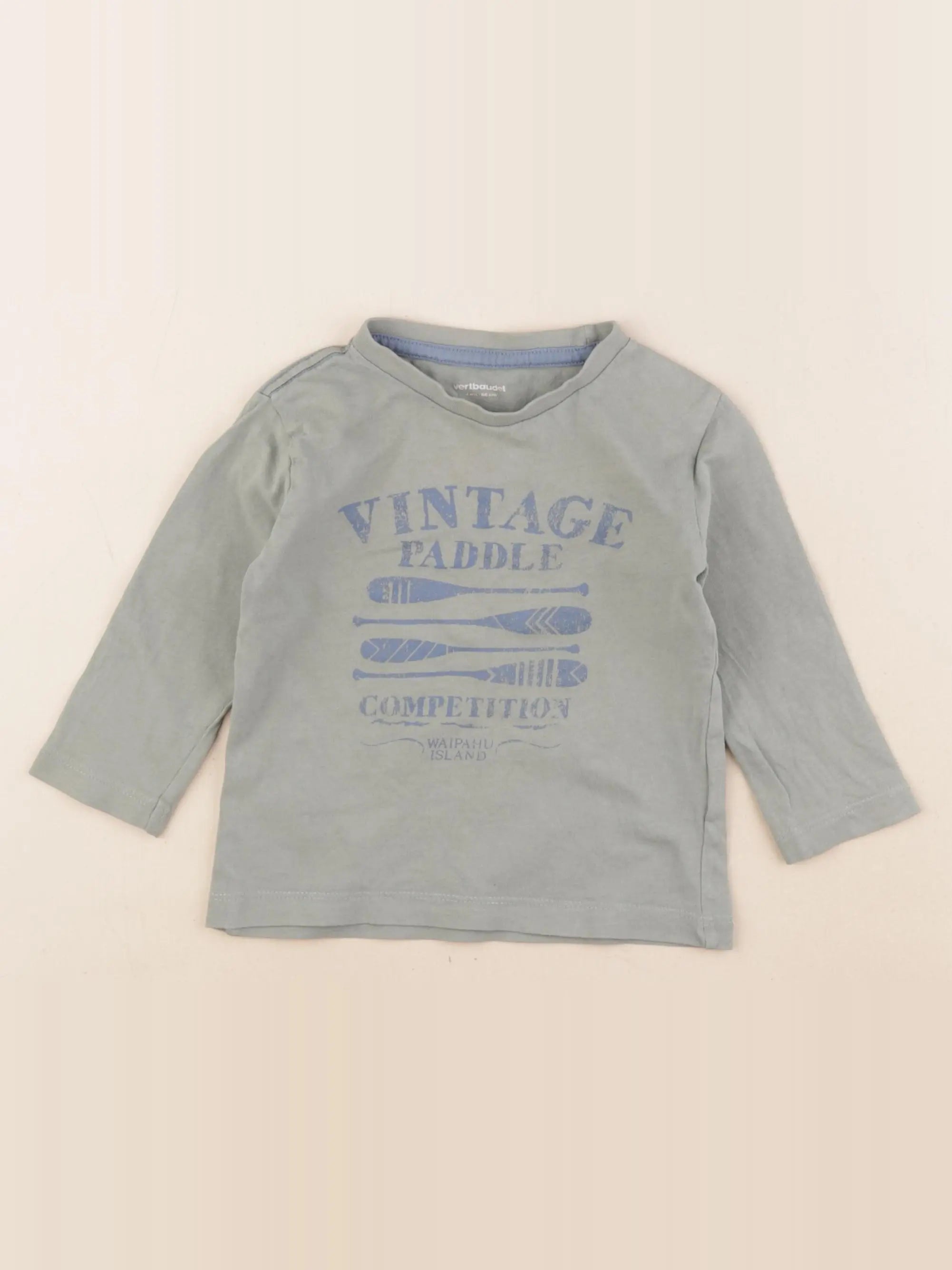 Vertbaudet - tee-shirt vert - 2 ans