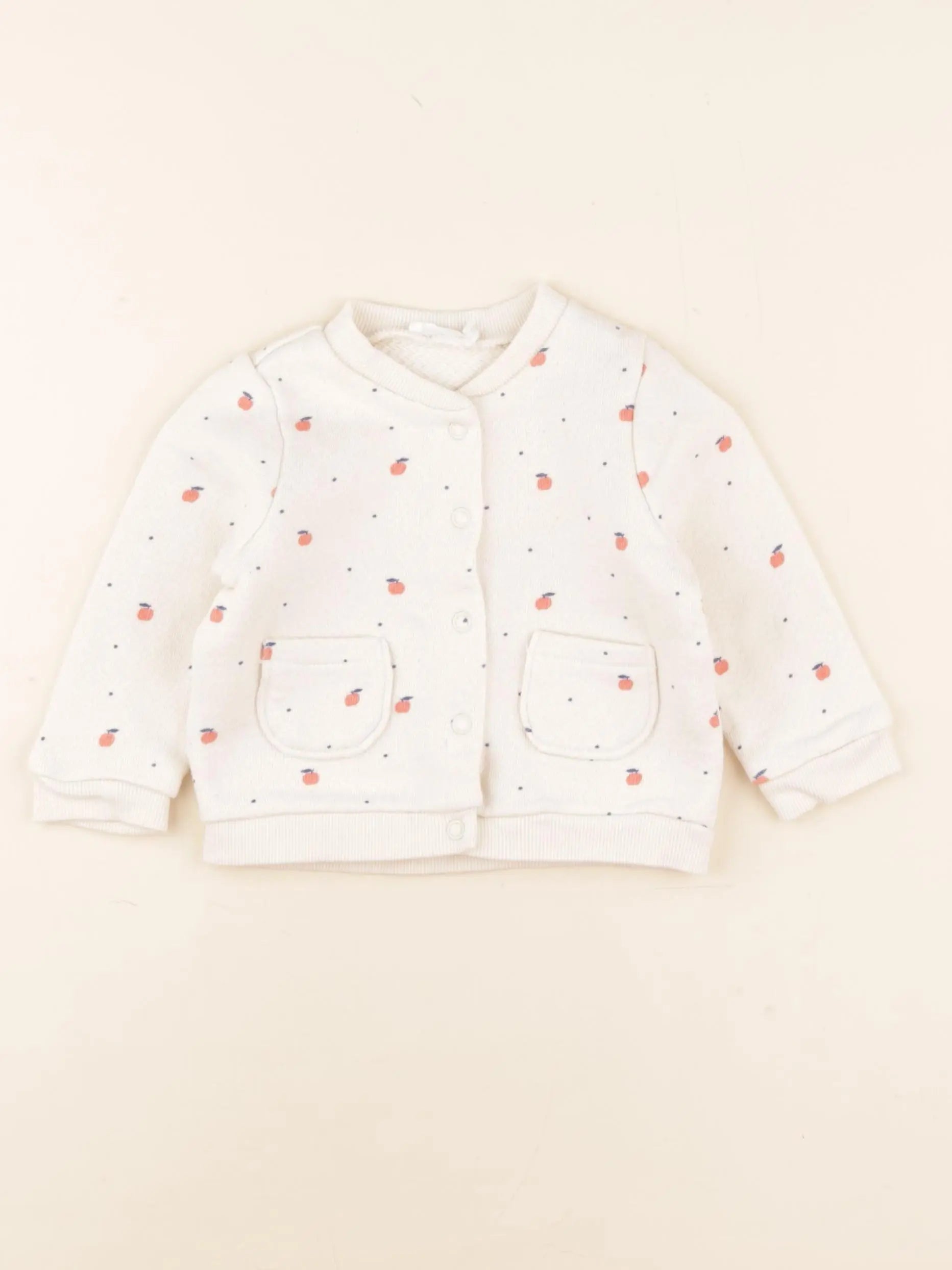 Boutchou - sweat blanc - 6 mois