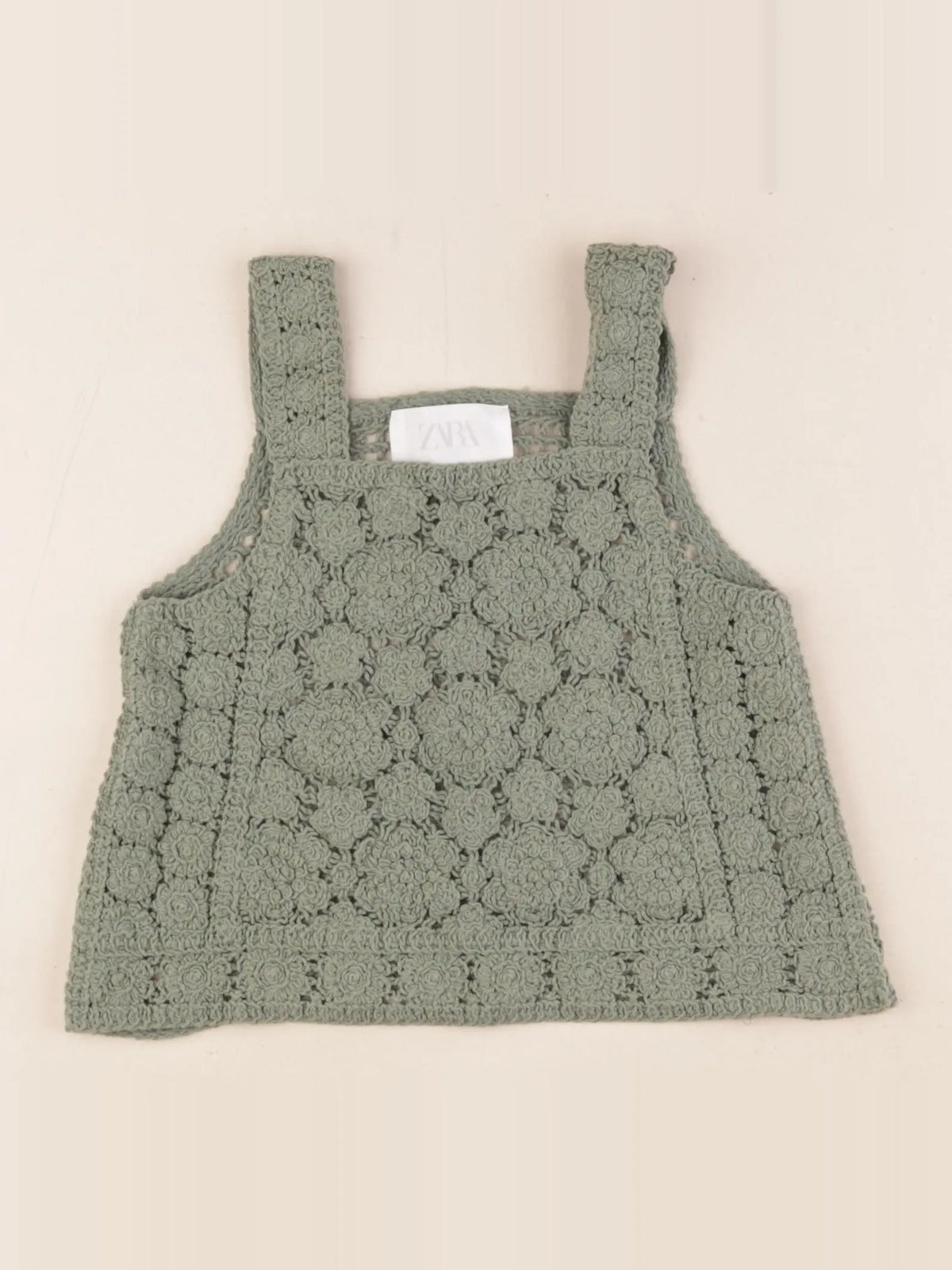 Zara - blouse vert - 8/9 ans
