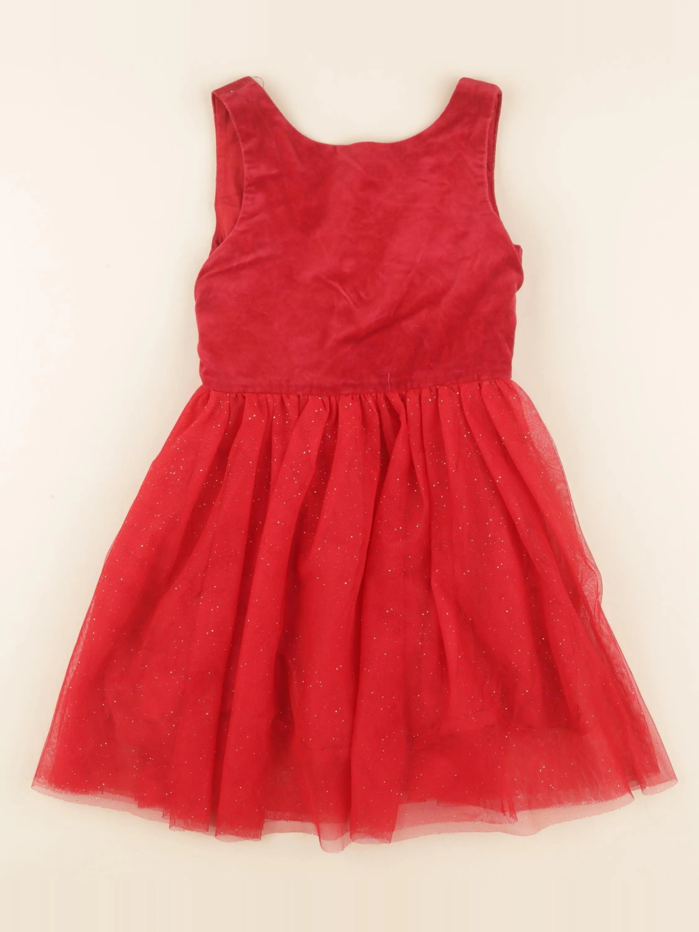 Vertbaudet - robe rouge - 5 ans