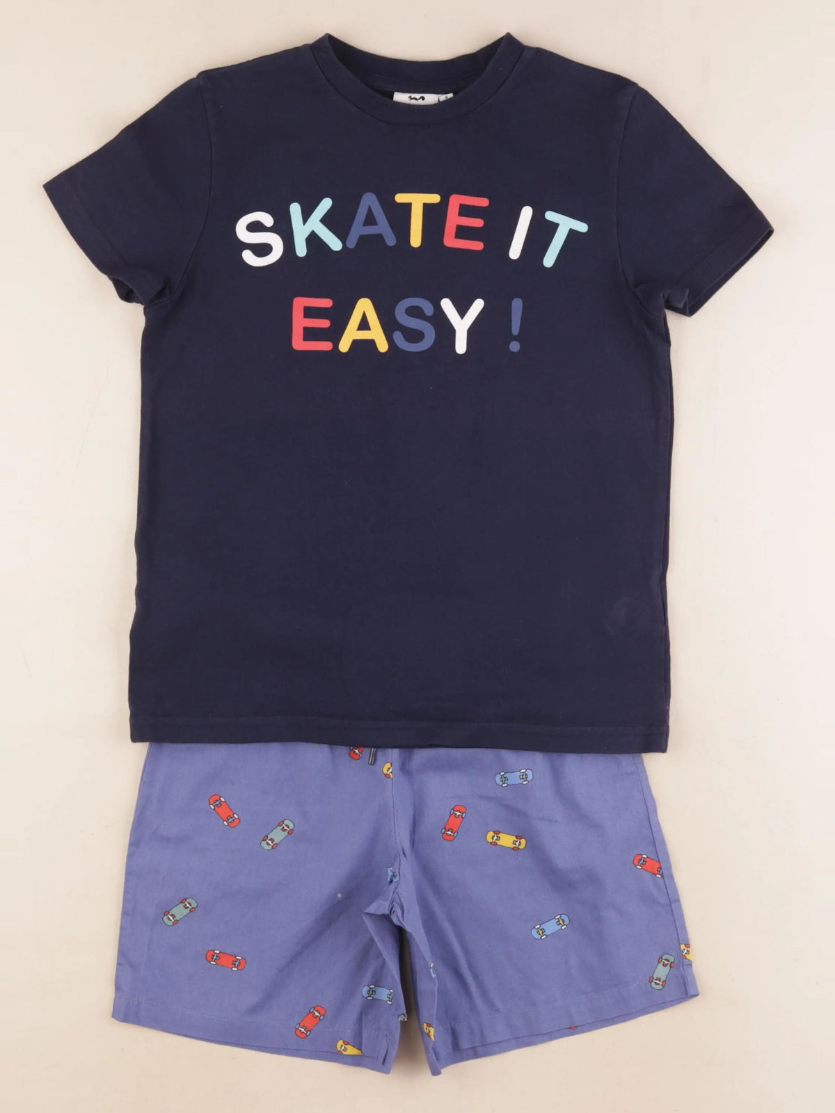 Cyrillus - pyjama coton bleu - 8 ans