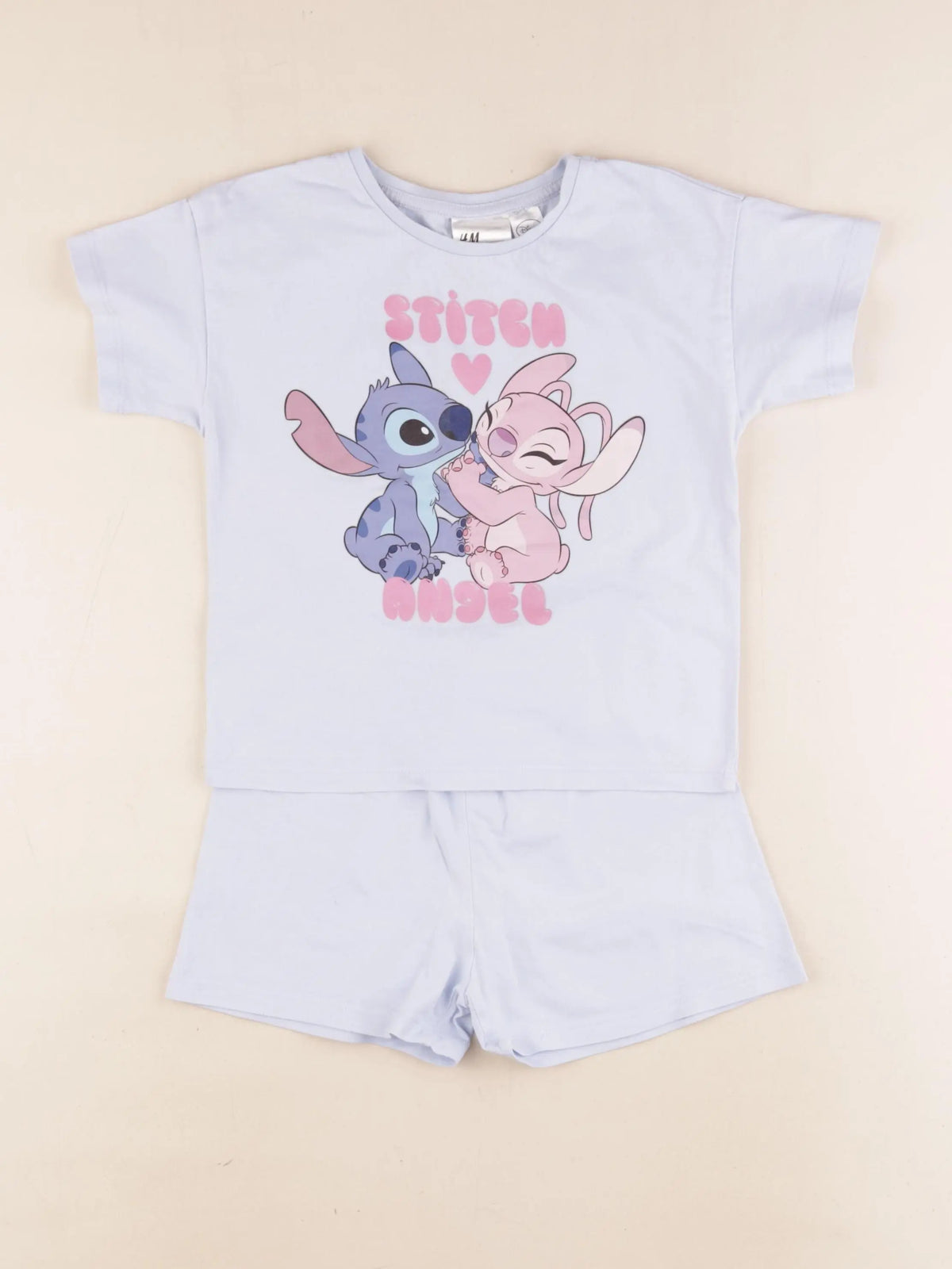 H&M - pyjama coton bleu - 3/4 ans
