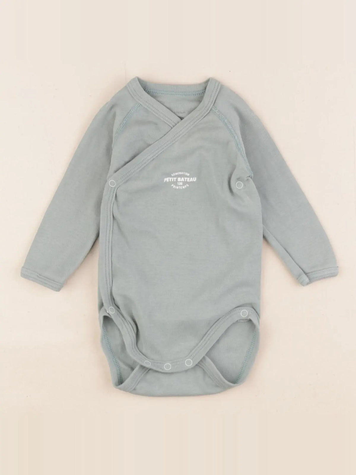 Petit Bateau - body vert - 3 mois