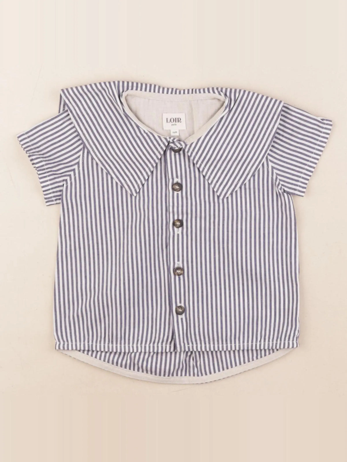 Loir Paris - blouse blanc, bleu - 24 mois