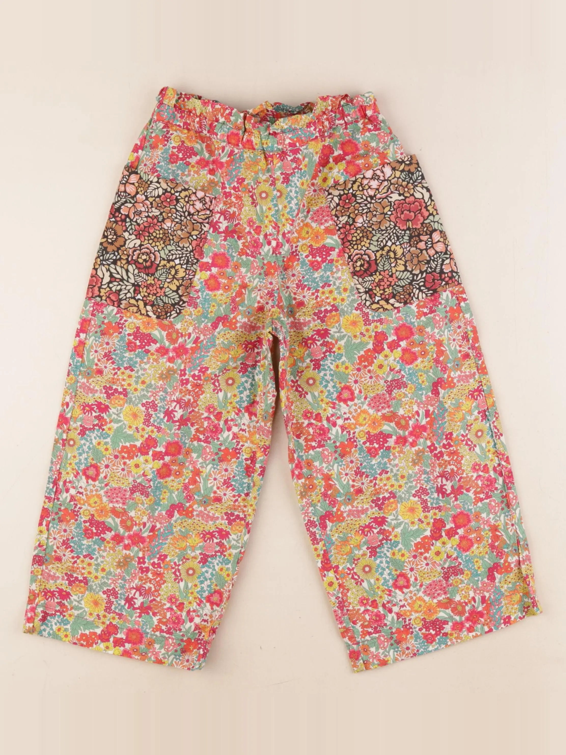 Monoprix - pantalon multicolore - 5/6 ans