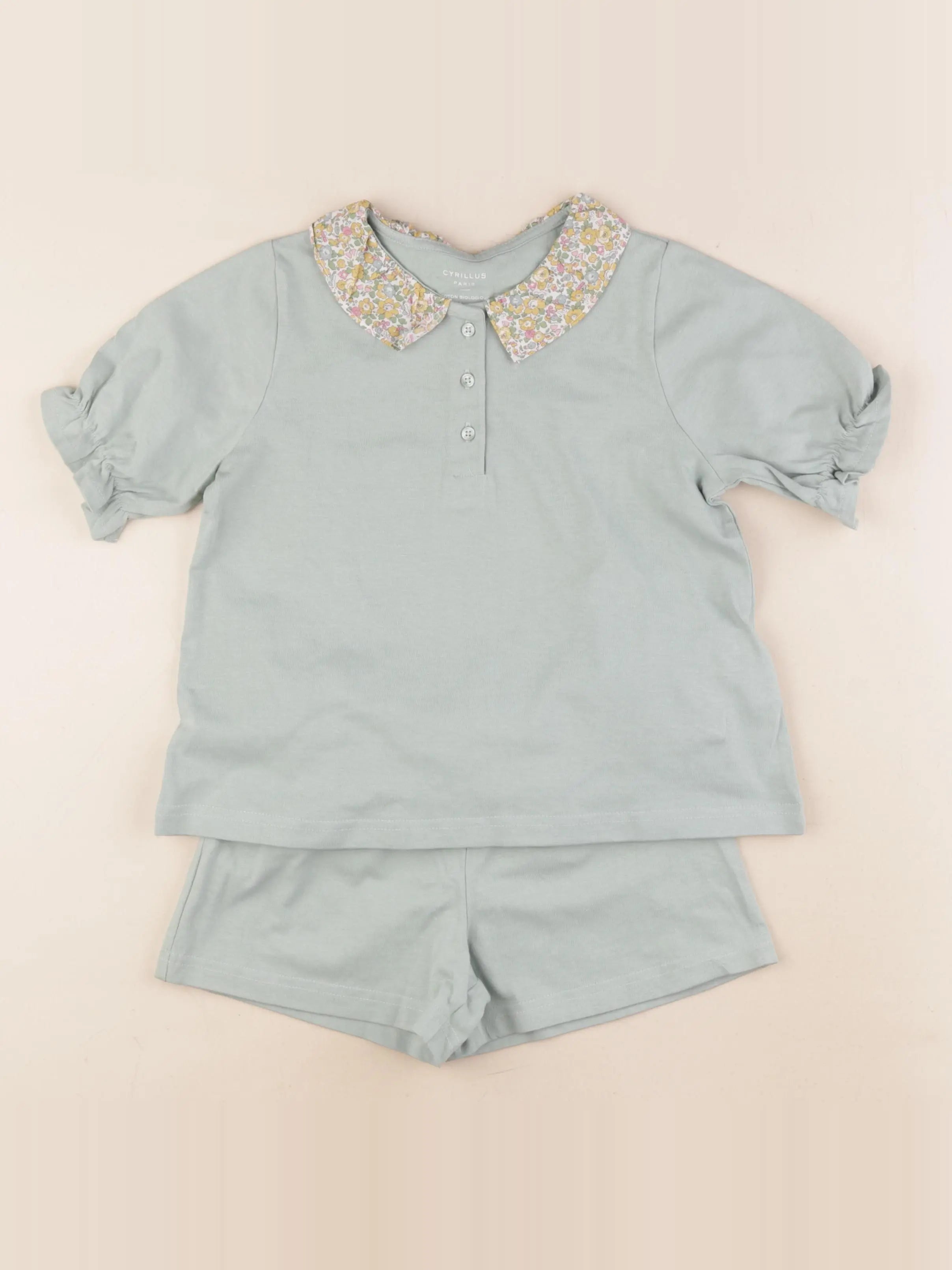 Cyrillus - pyjama coton vert - 6 ans