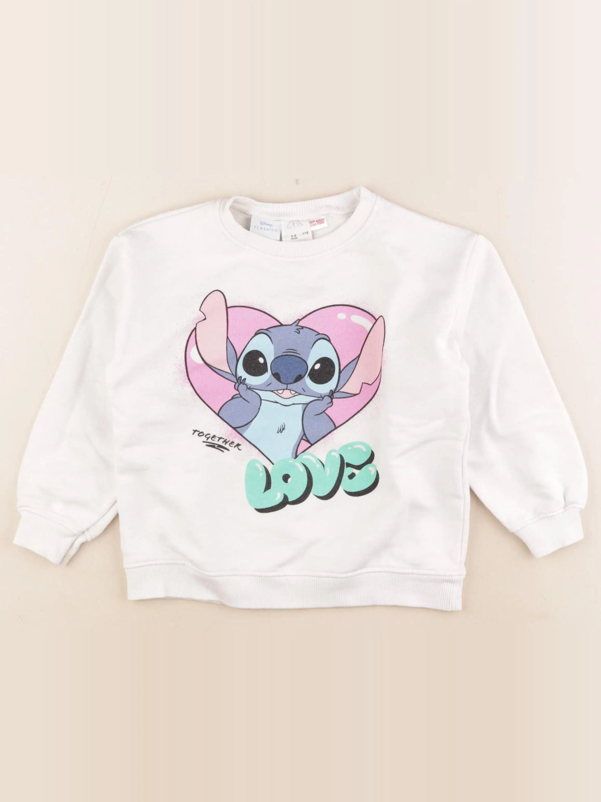 Zara - sweat beige - 5/6 ans