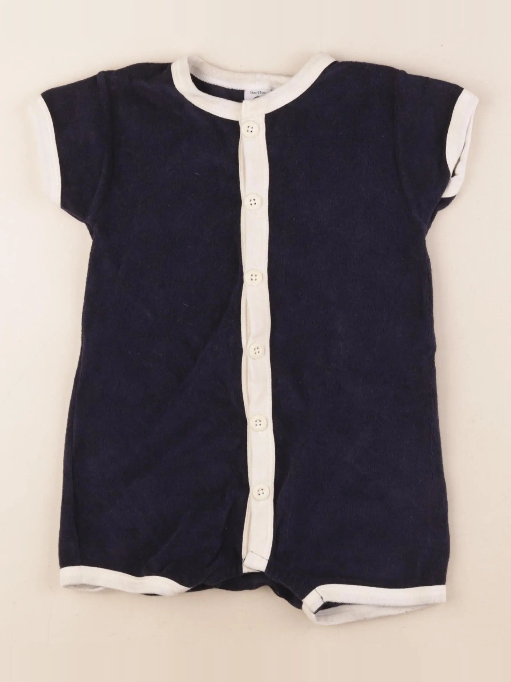 Petit Bateau - combinaison bleu - 36 mois