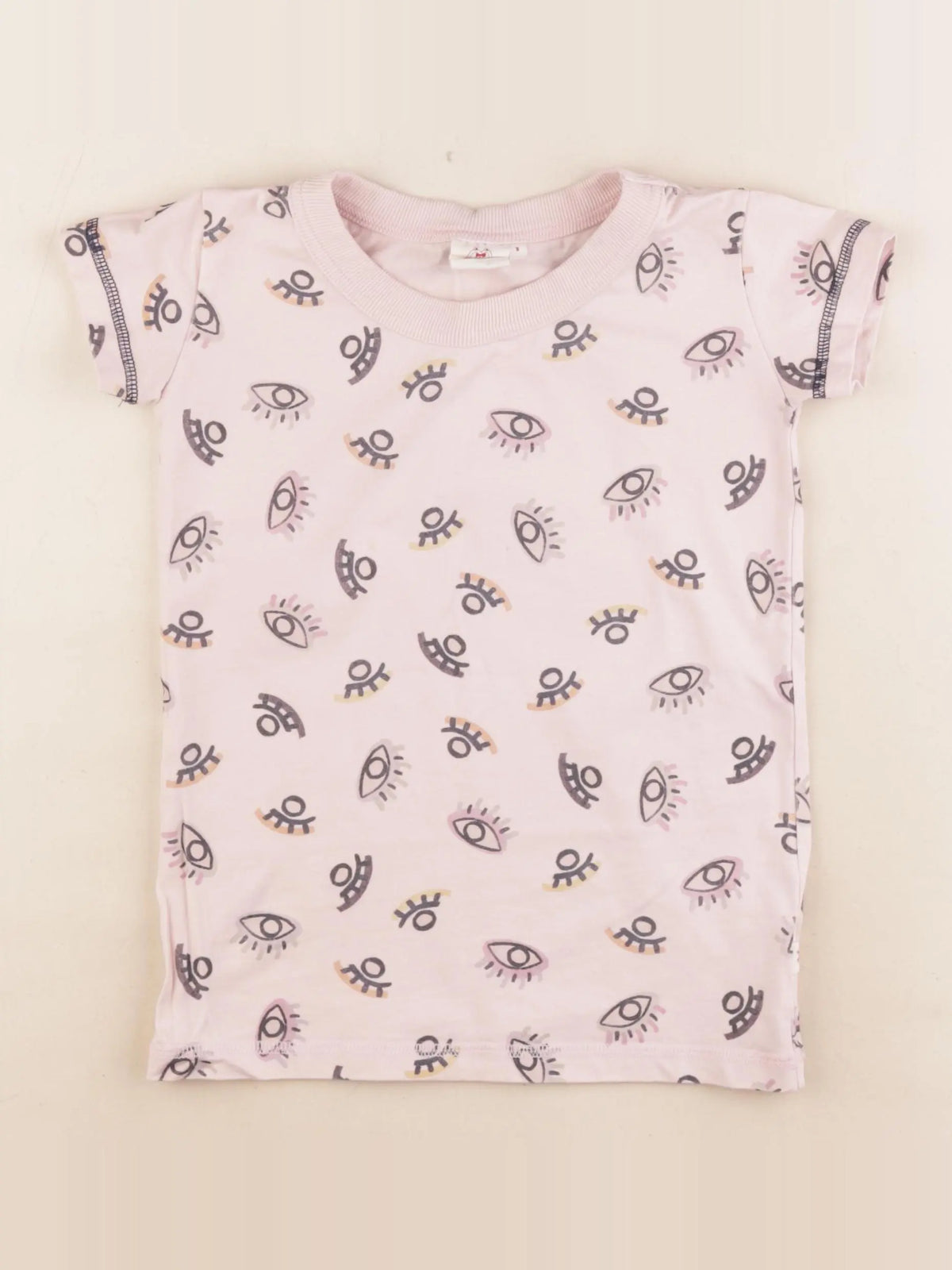 Les Marsiens - tee-shirt rose - 2 ans