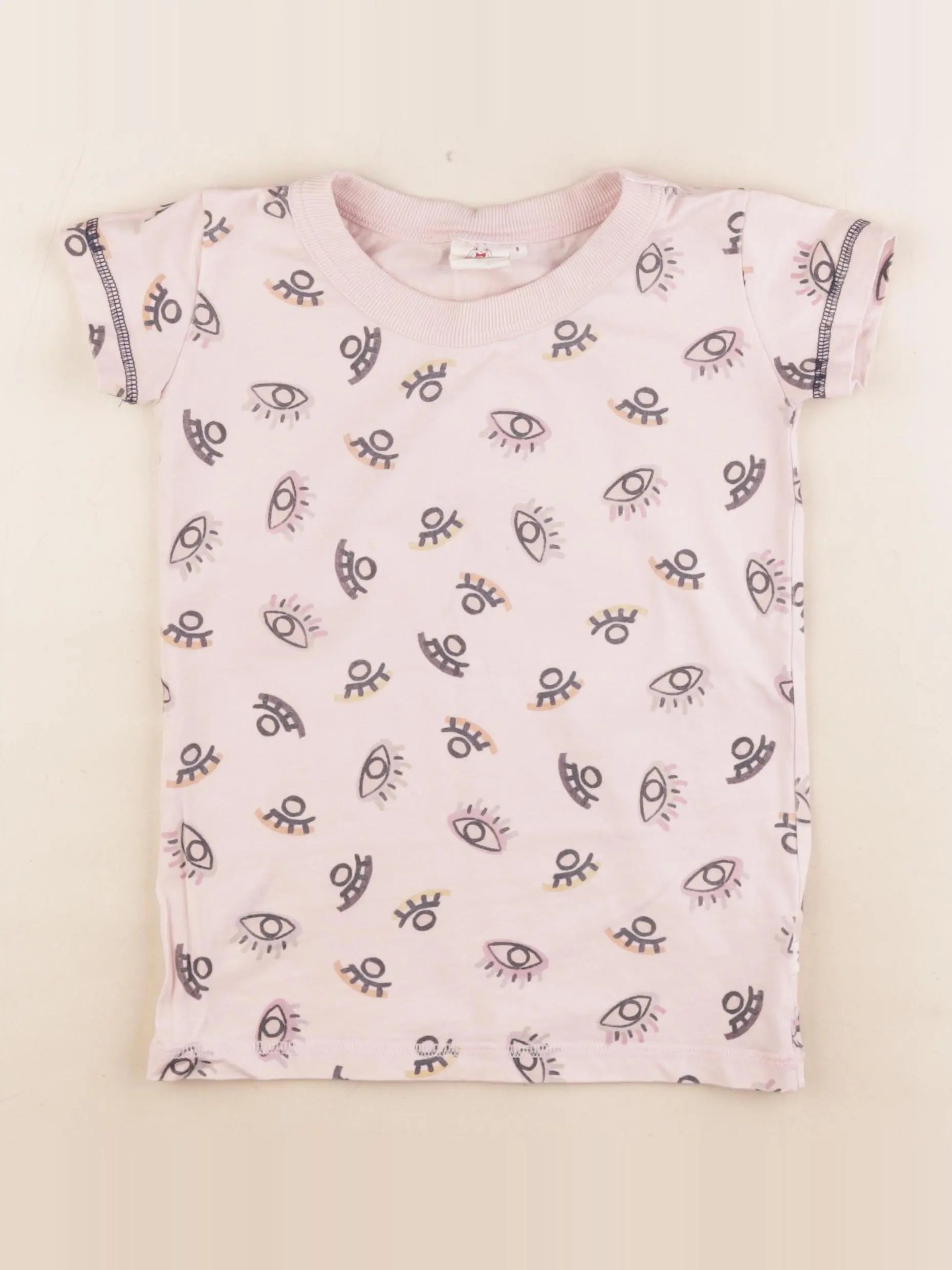 Les Marsiens - tee-shirt rose - 2 ans