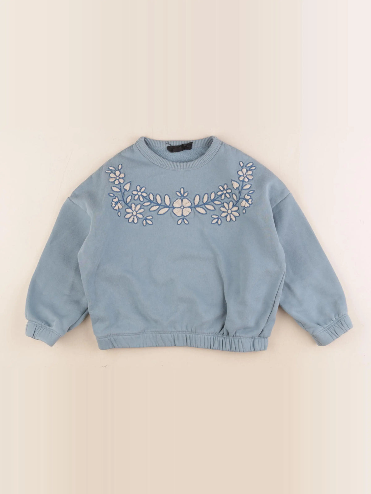 Monoprix - sweat bleu - 5 ans