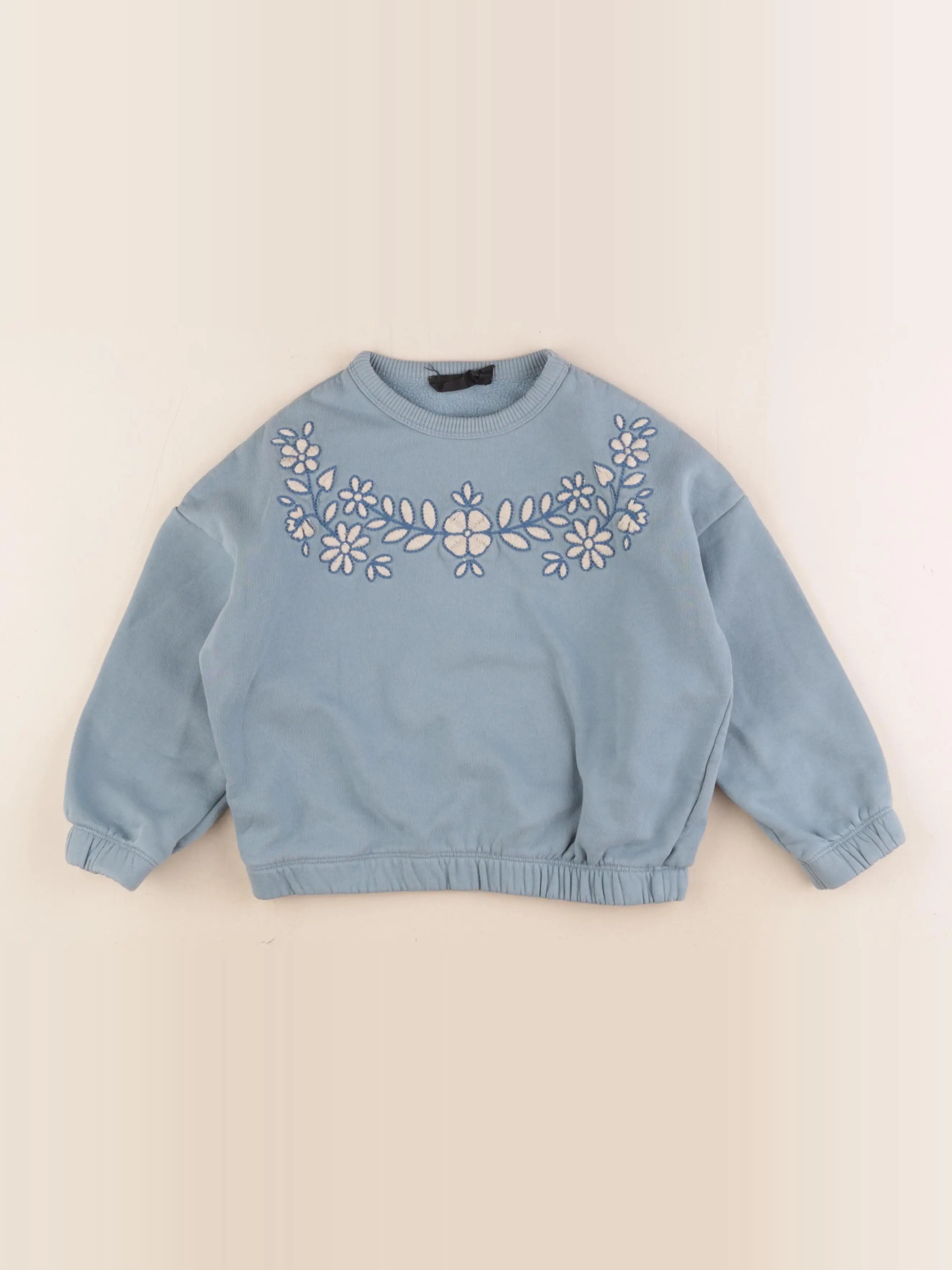 Monoprix - sweat bleu - 5 ans